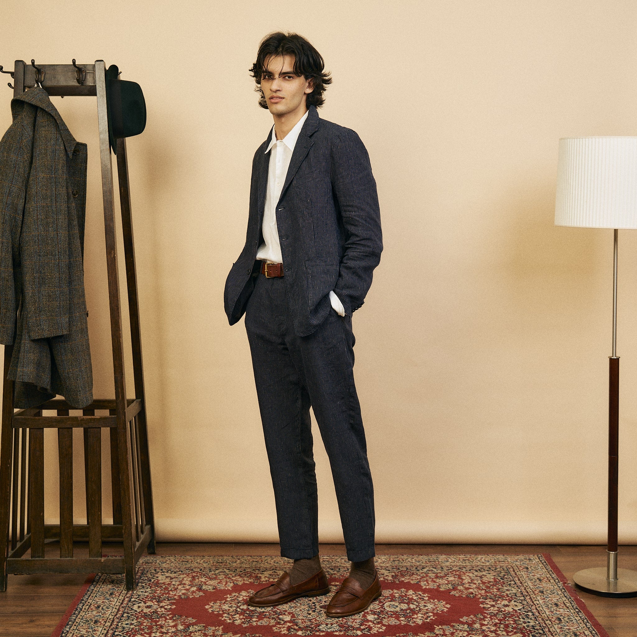 Burrows & Hare Blazer - Stripe Navy