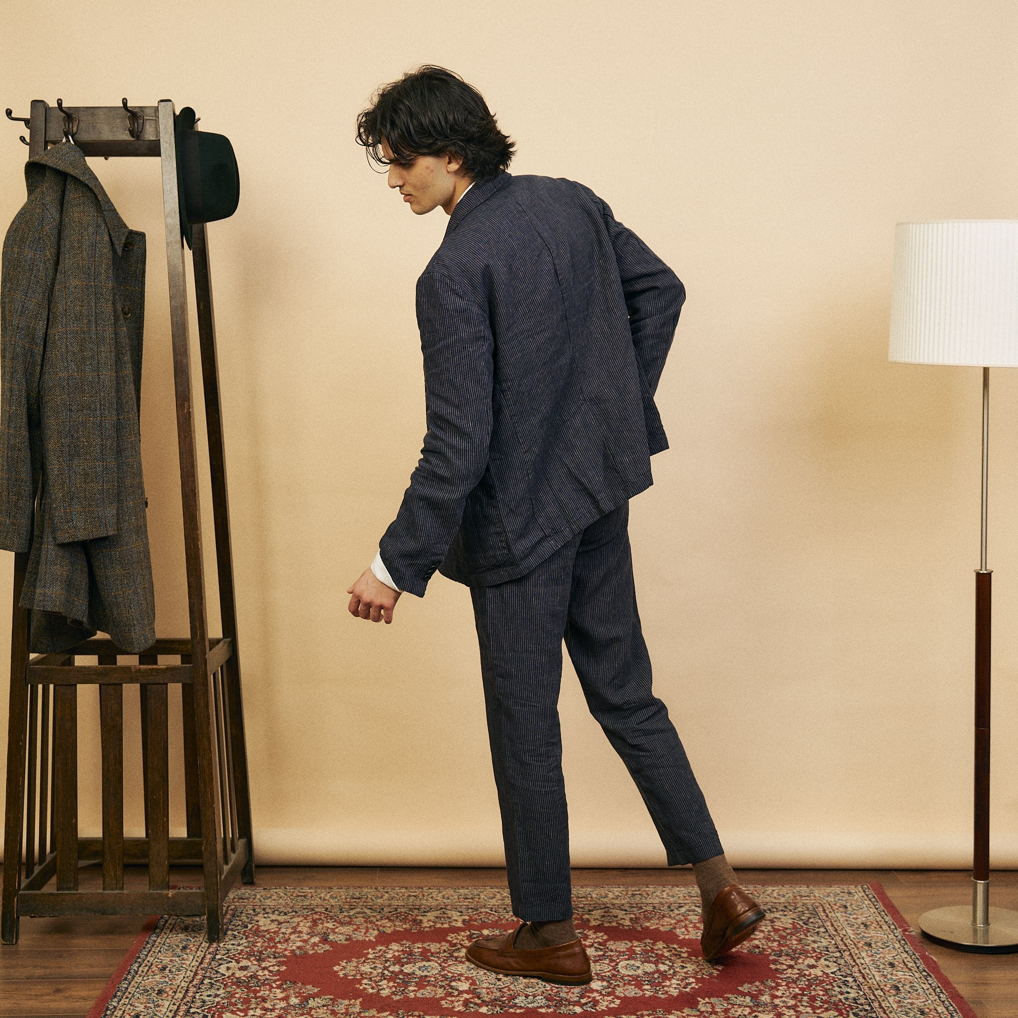 Stripe Navy Blazer & Trousers