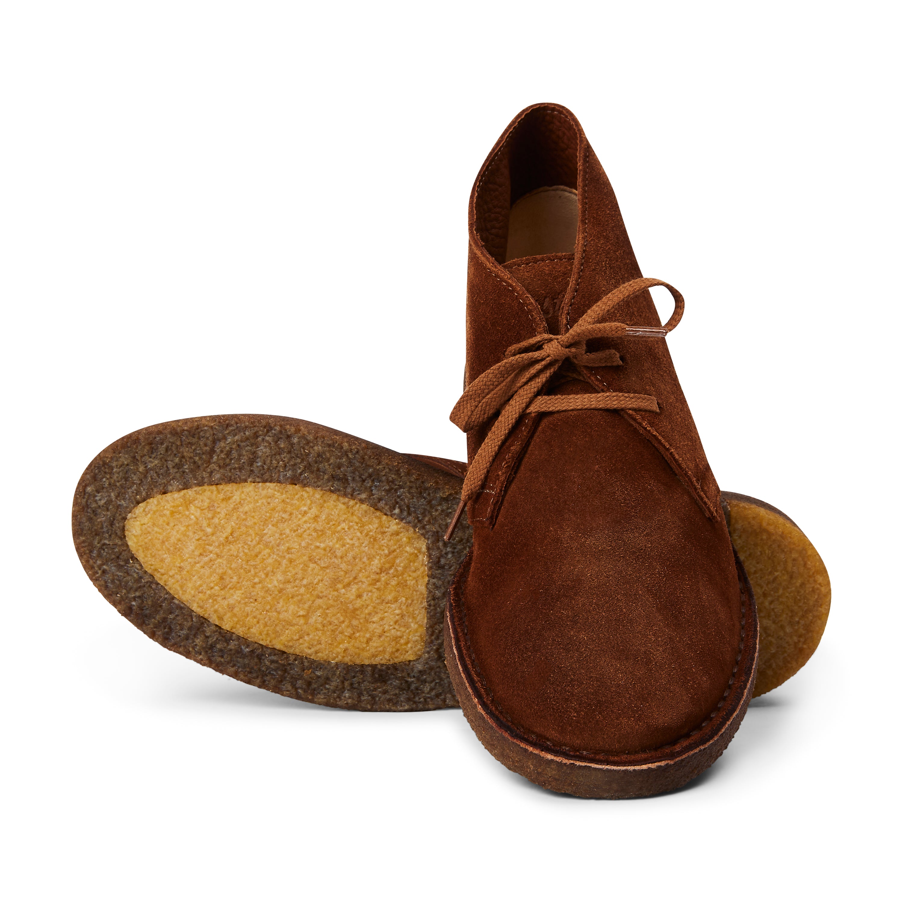 Detailed view of Montflex - Mattone boots by Astorflex showing suede texture and moc-toe stitching.