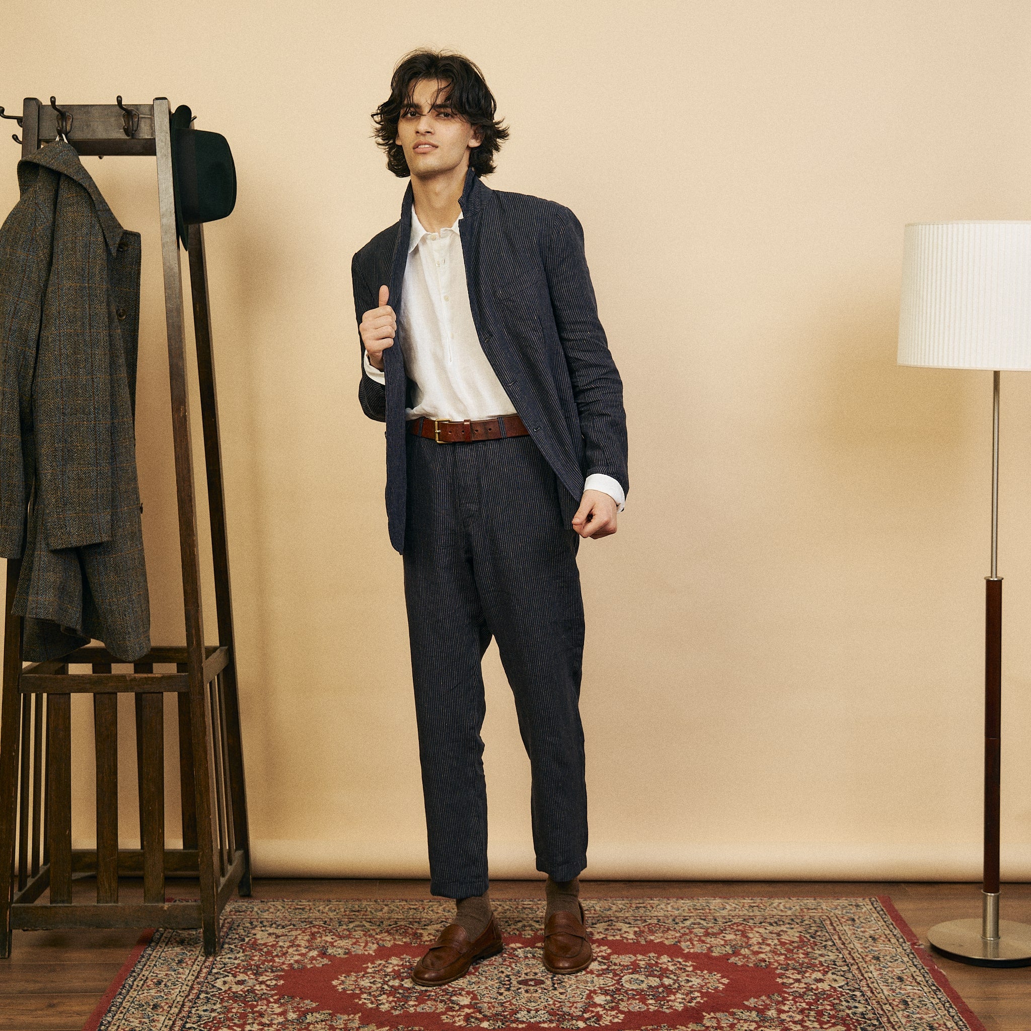 Stripe Navy Blazer & Trousers