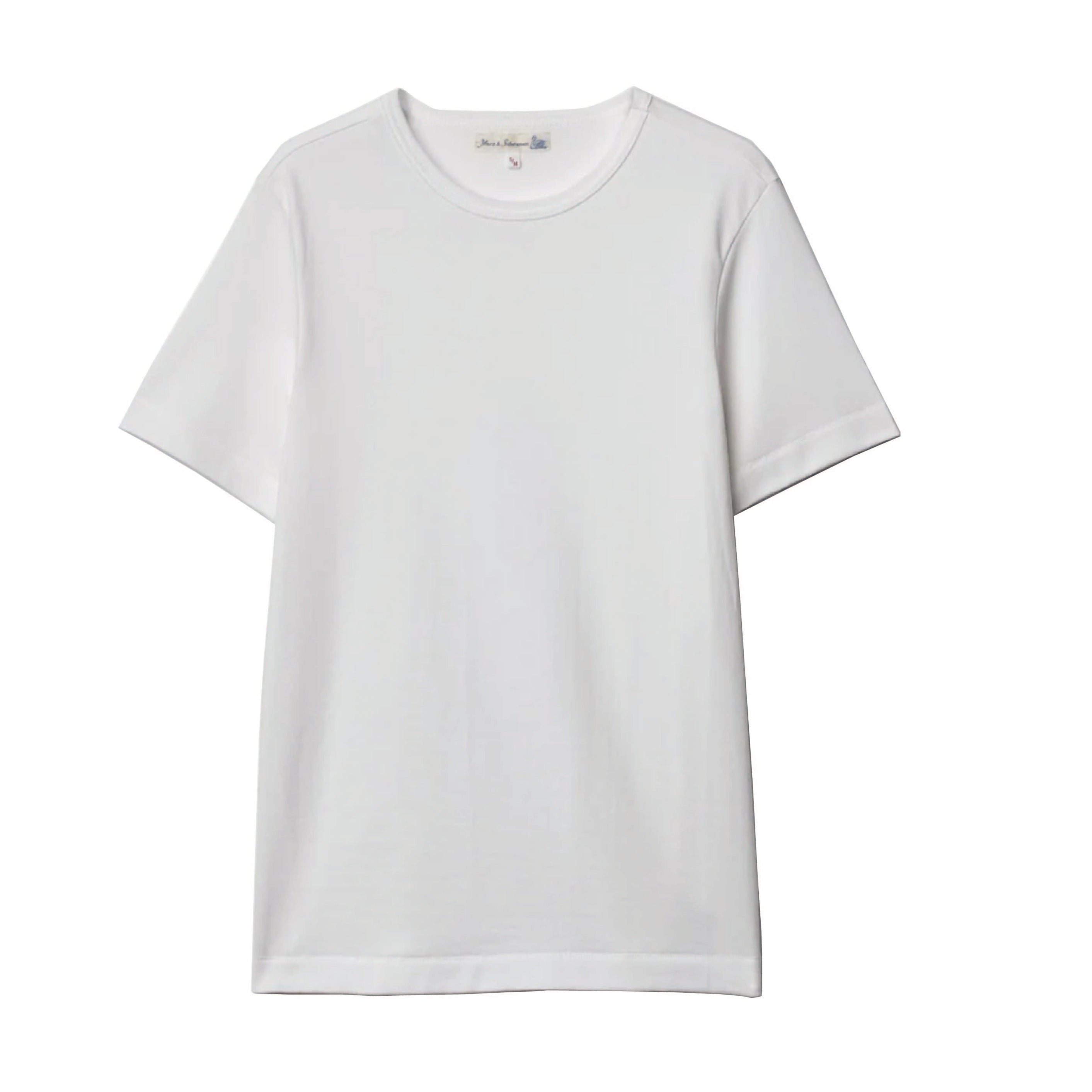 Merz b. Schwanen MCM Refined Fit T-Shirt in White – front view