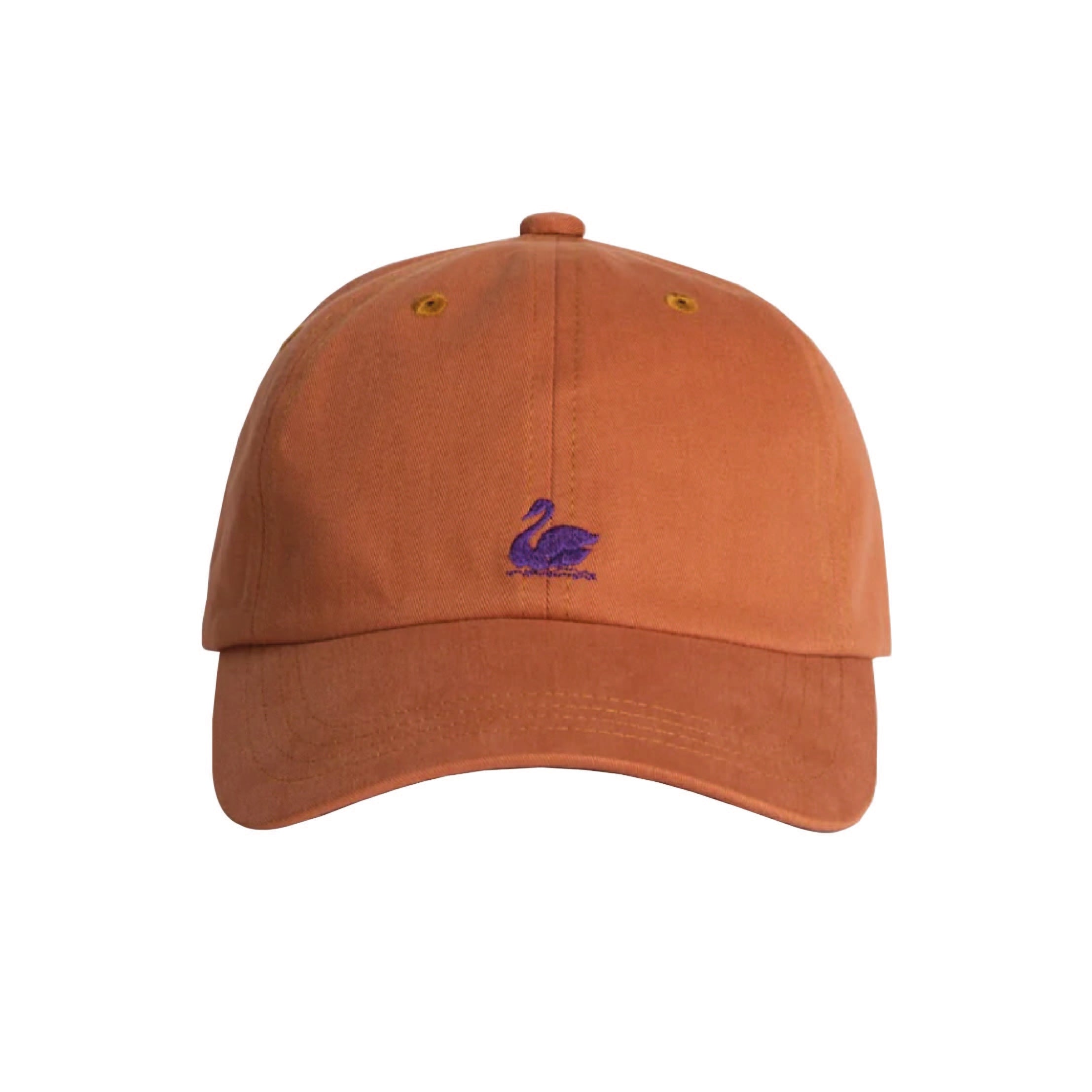 Swan Logo Cotton Twill Cap - Rosewood/Nature