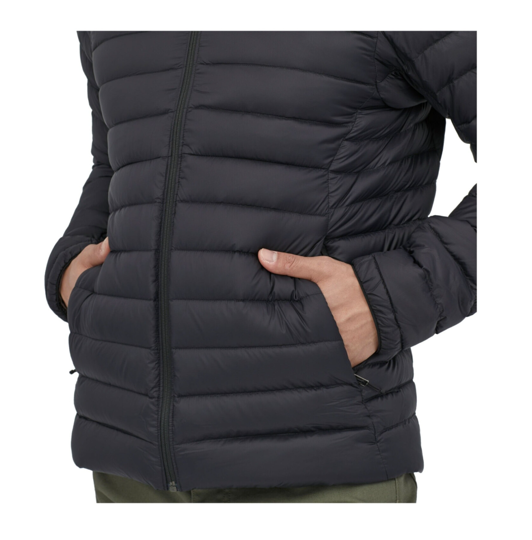 Down Sweater Hoody - Black