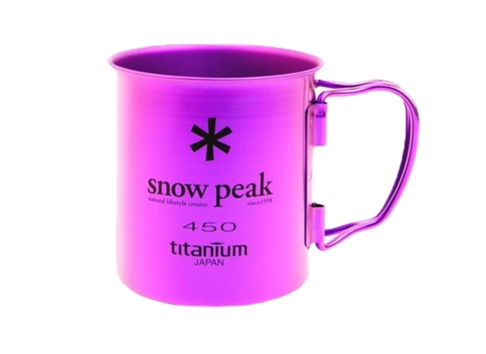 Titanium Double Wall 450 Coloured Mug - Purple