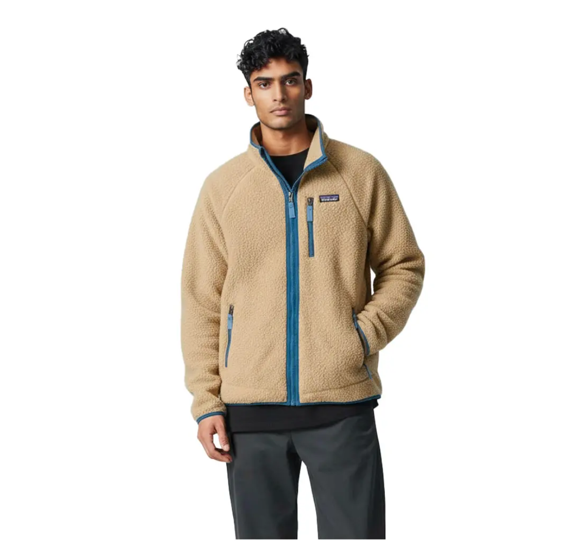 Retro Pile Fleece Jacket - Nautilus Tan