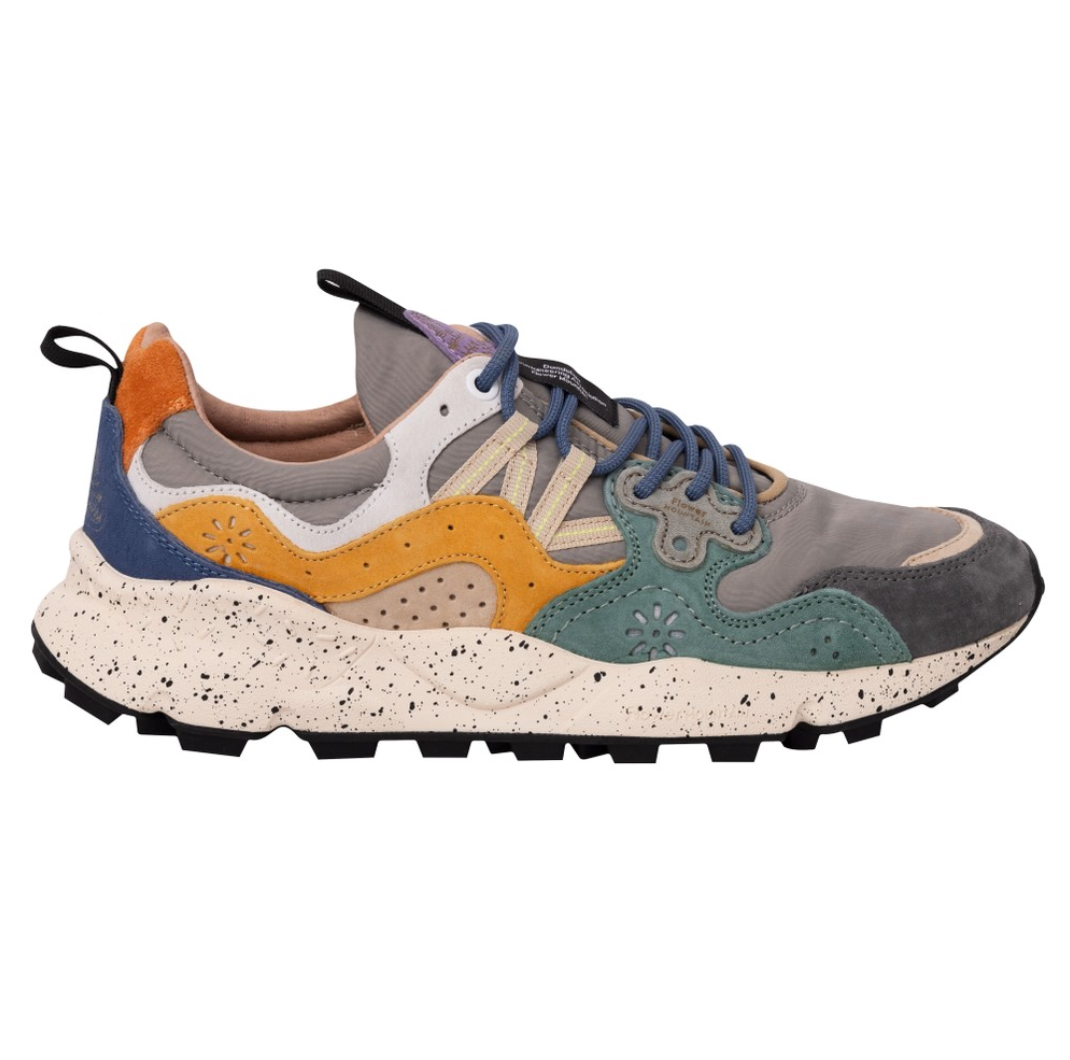 Yamano 3 Suede/Nylon Grey-Petrol-Zucca