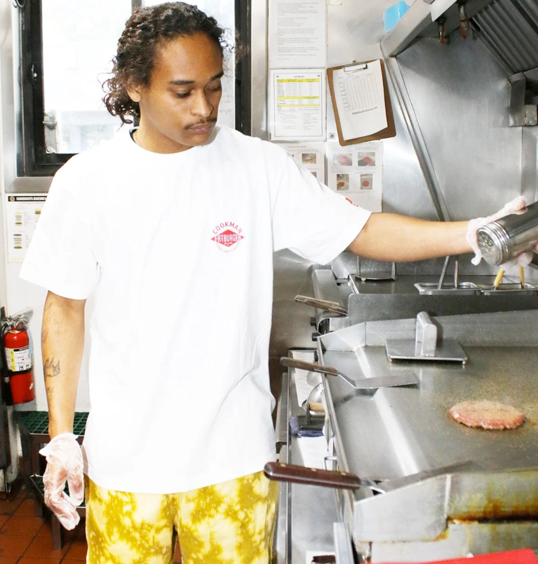 T-Shirt Fatburger First Location - White