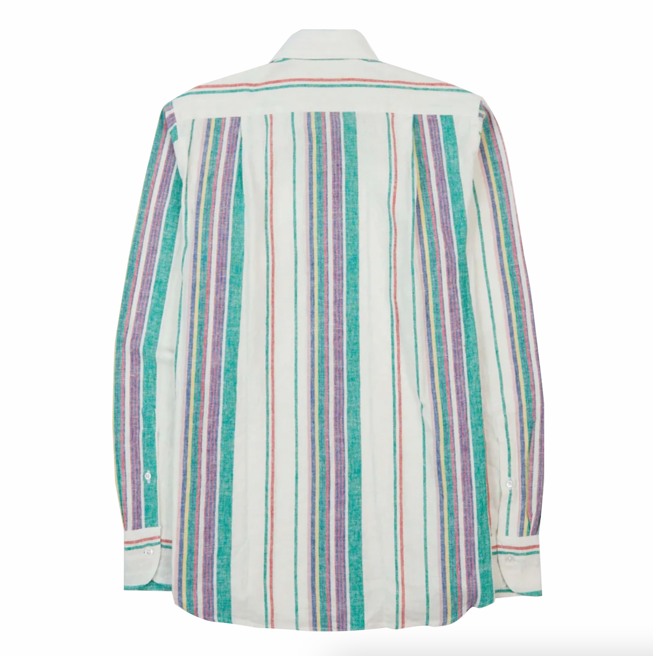 Drake's Striped Linen Cotton Purple/White