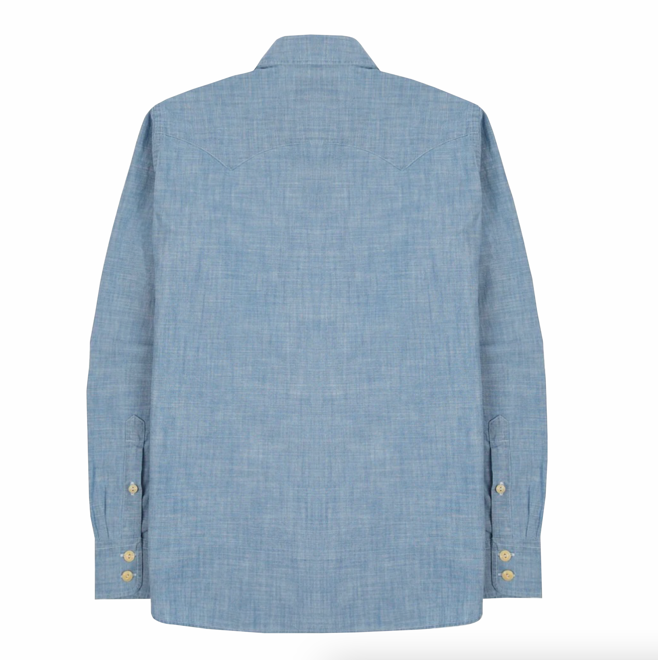 Drake's Chambray Western - Light Blue