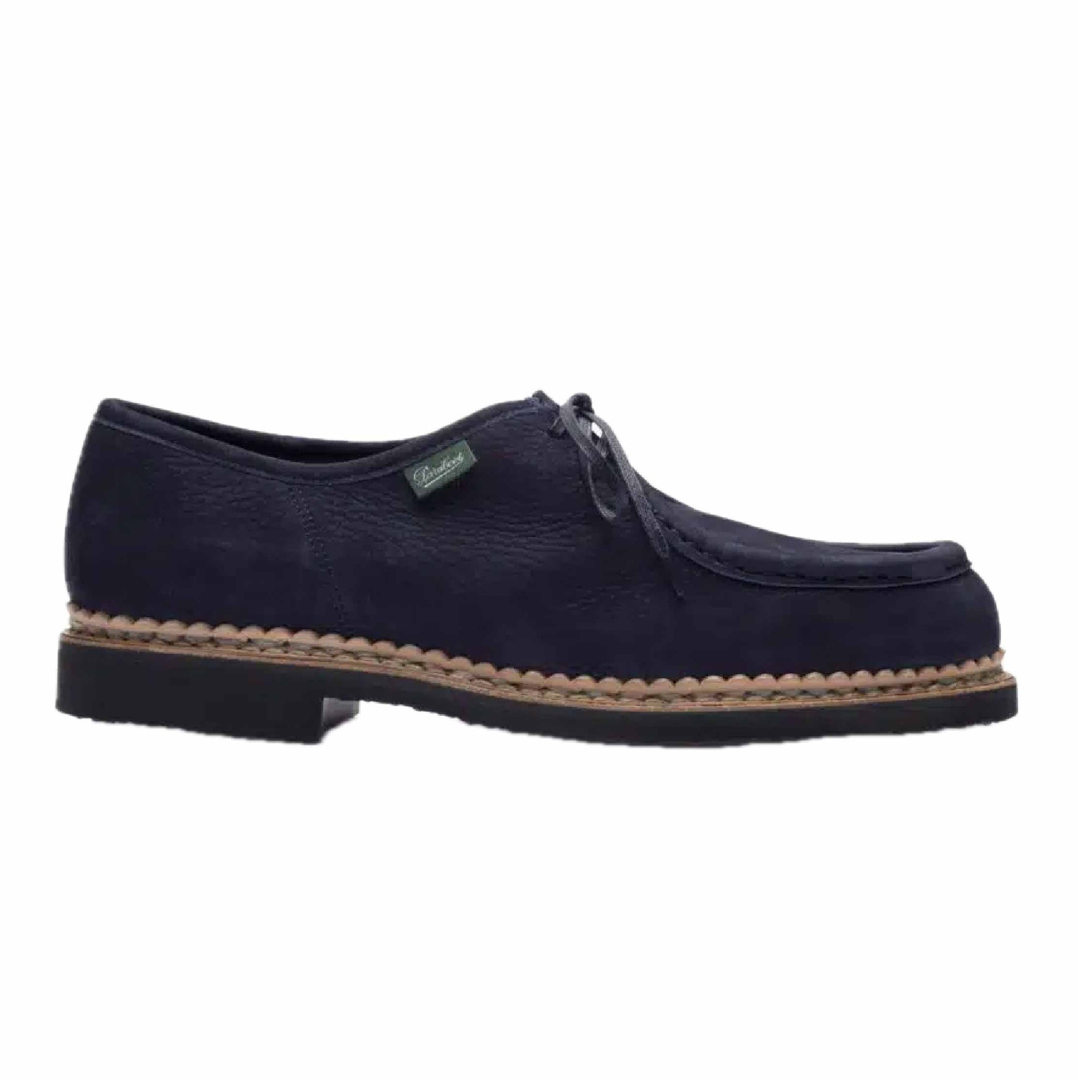 Micka Taurillon Nubuck Navy by Paraboot, featuring a luxurious nubuck leather upper.