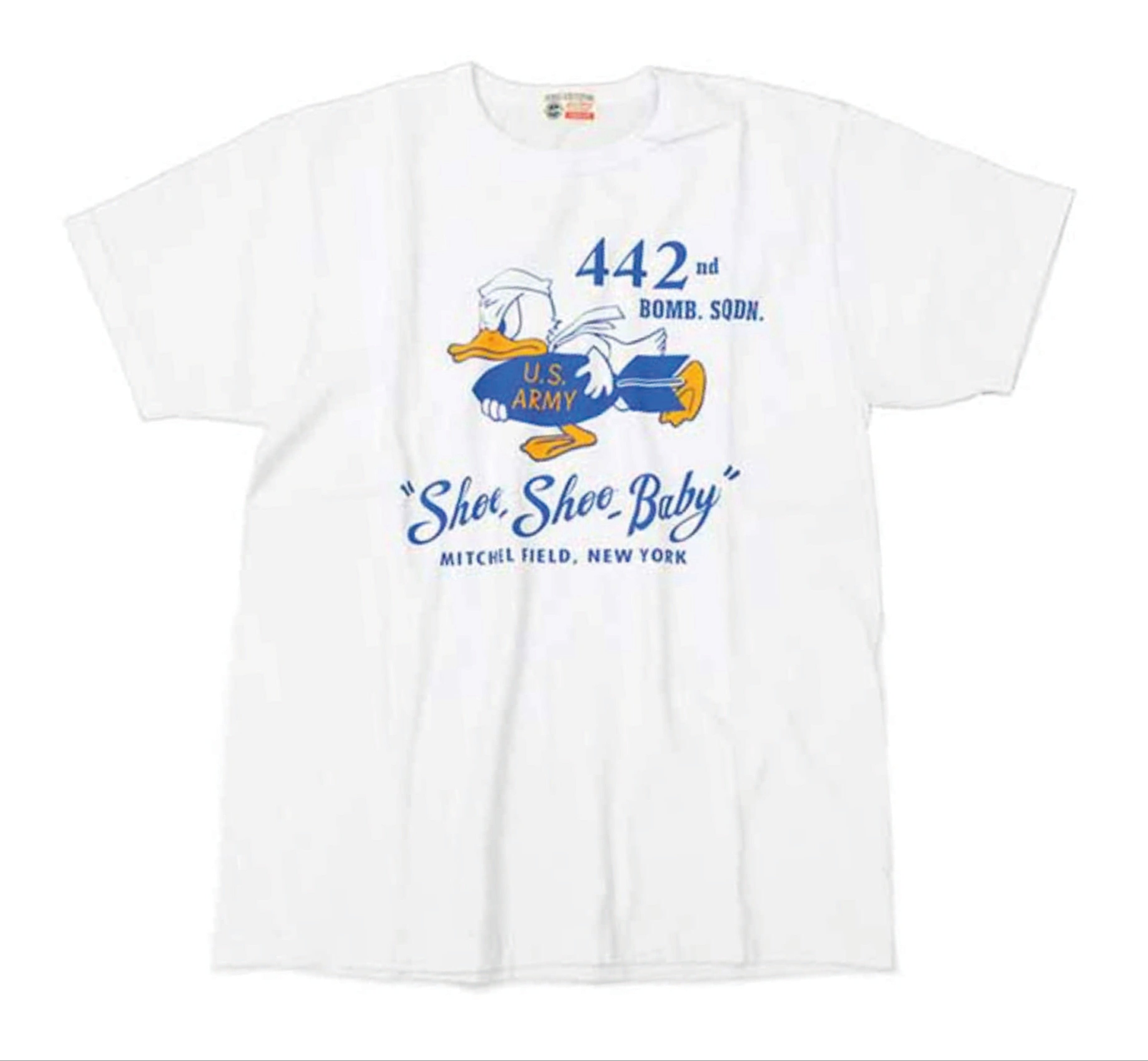 T-Shirt - 442nd Bomb Sqnd "Shoo-Shoo-Baby" - White
