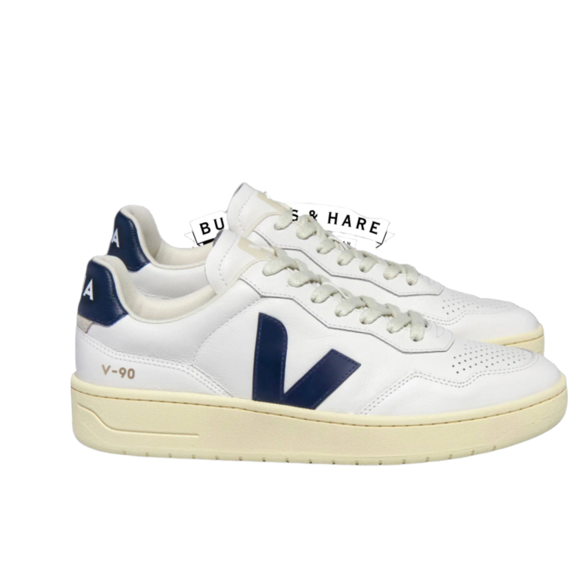 V-90 Leather Trainer - Extra White Nautico