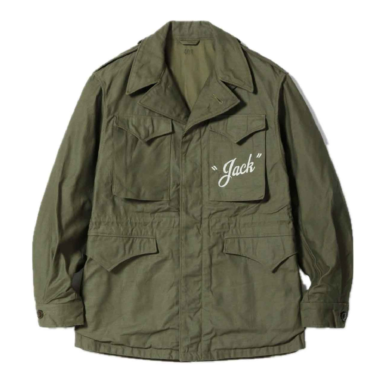 Jacket Field M-1943 by Buzz Rickson's in cotton twill featuring hand-painted dragon and lady motifs.