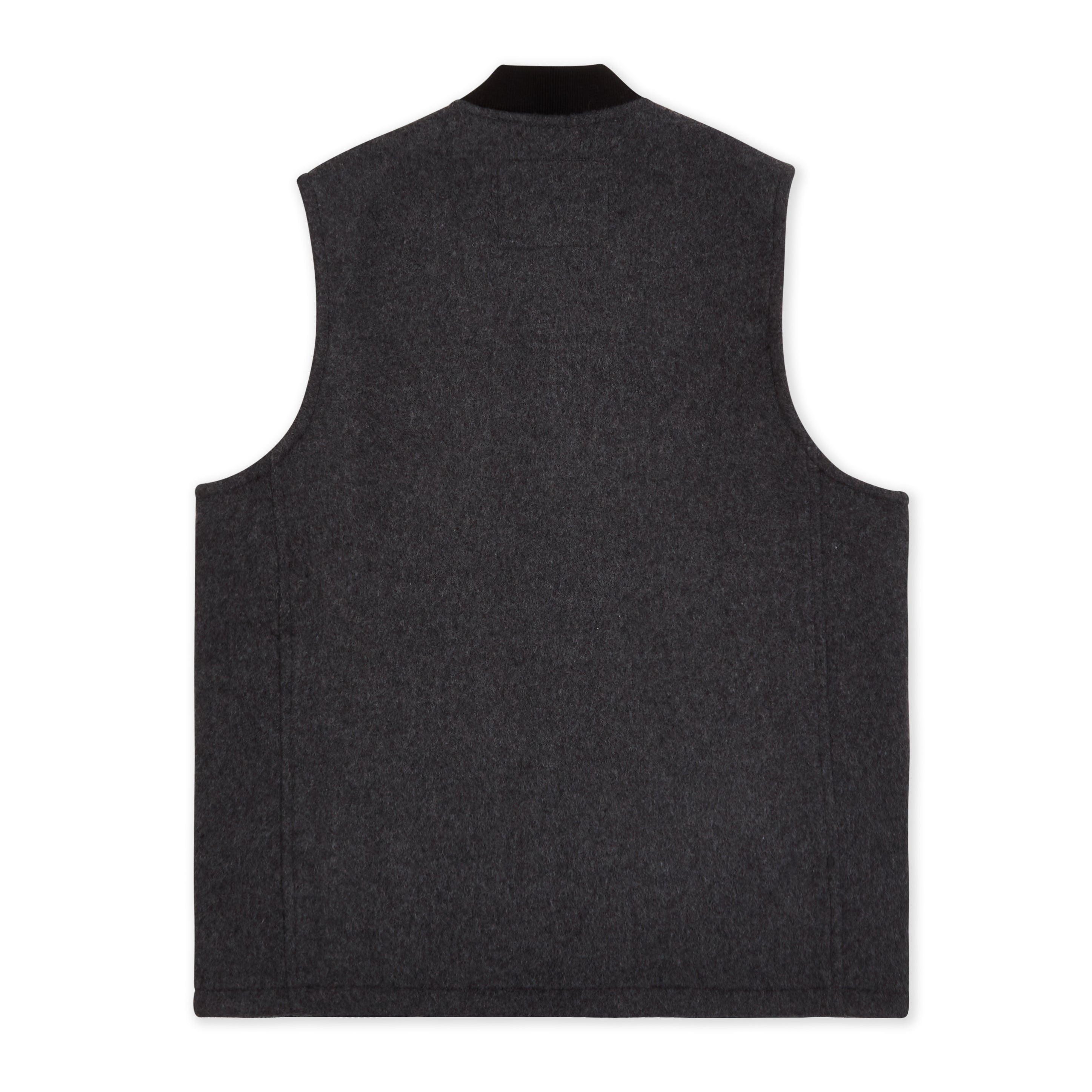 Mens Wool Gilet Grey