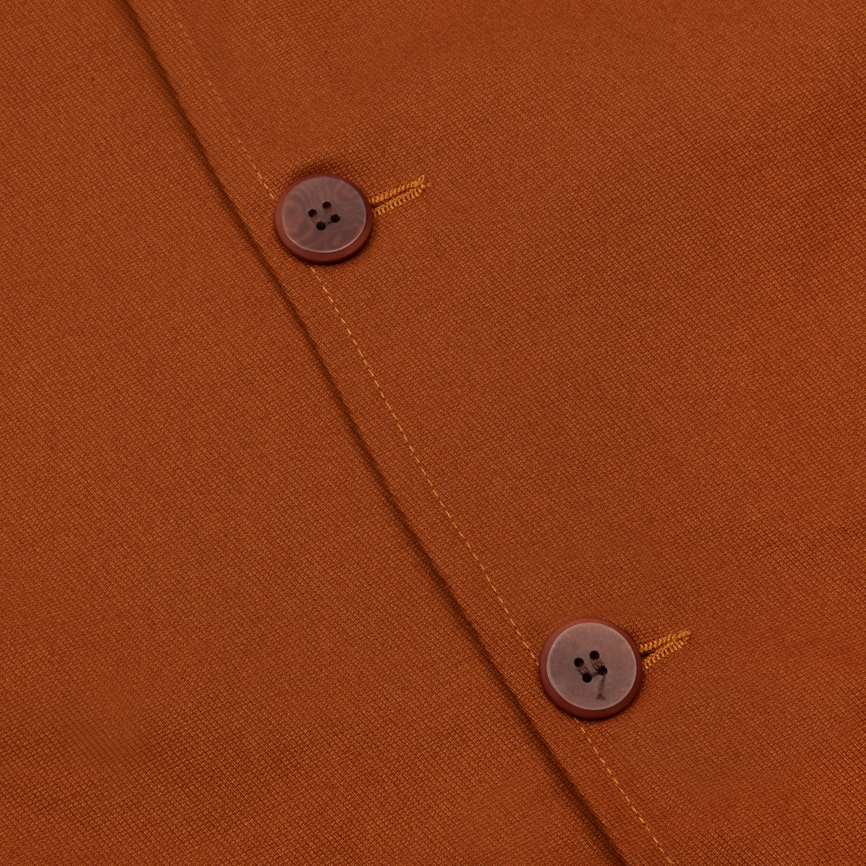 Collar Jacket - Rust