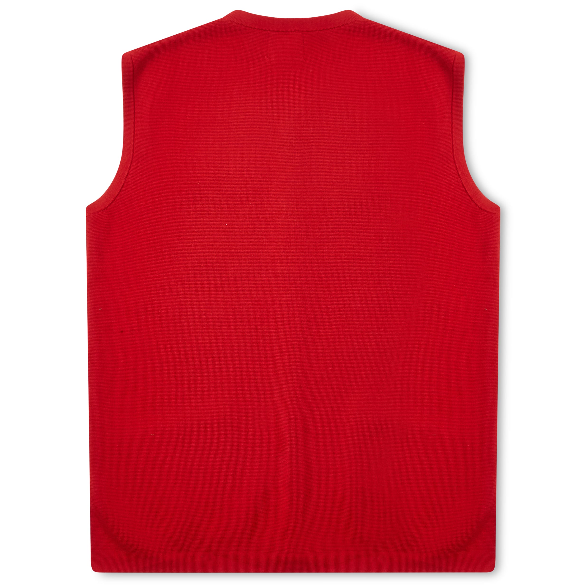 Mens Cotton Gilet Red