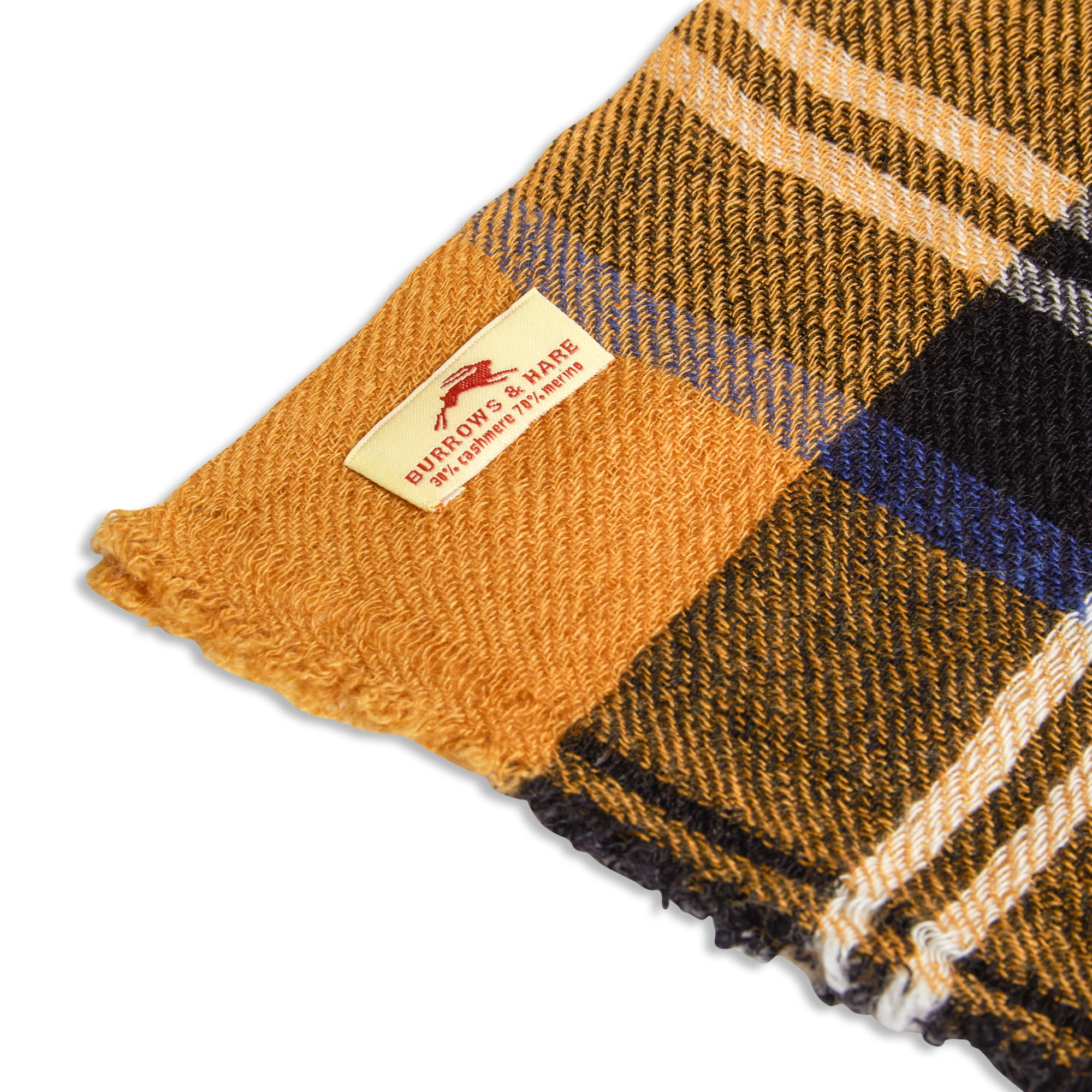 Wool Scarf Tartan Yellow