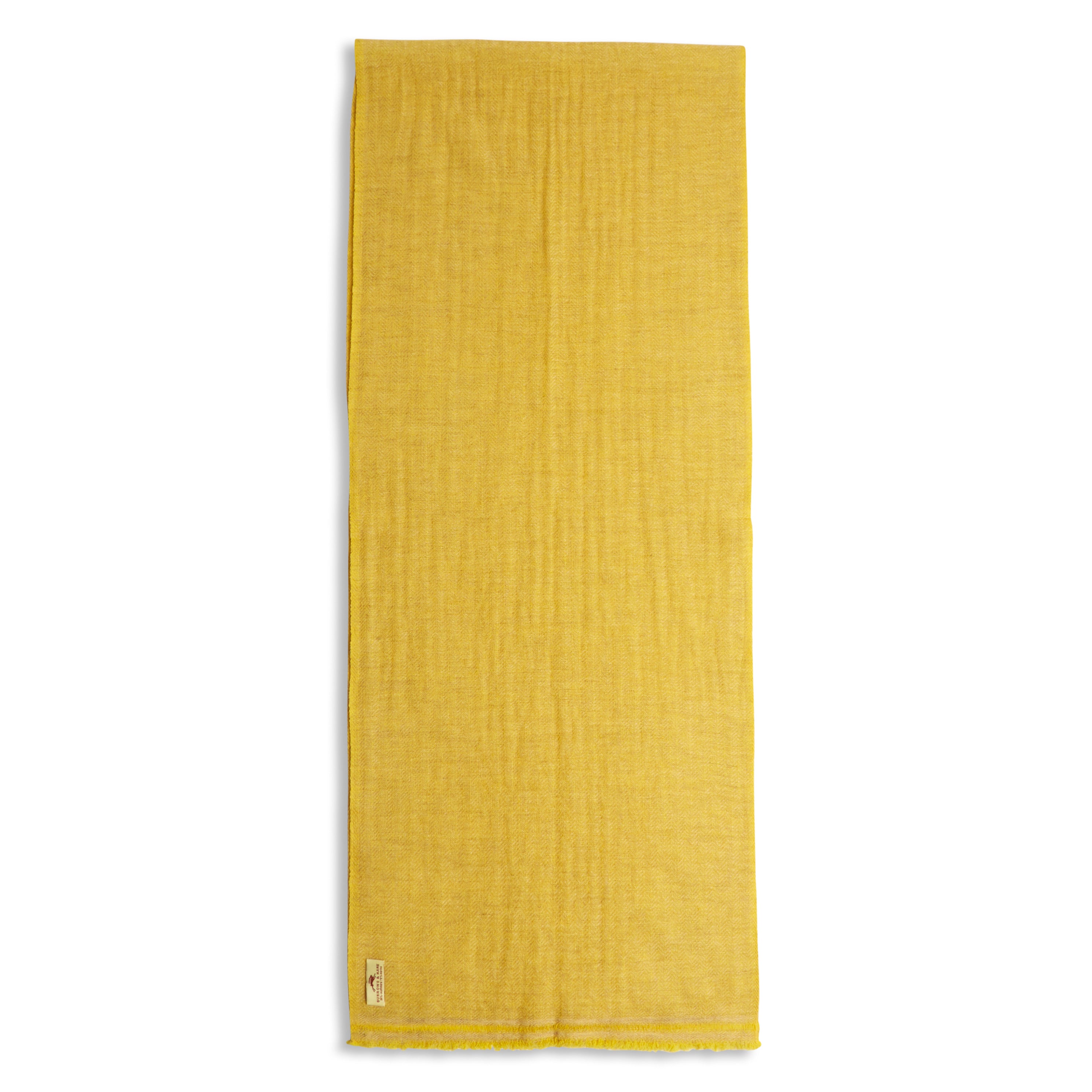 Wool Scarf Herringbone Yellow