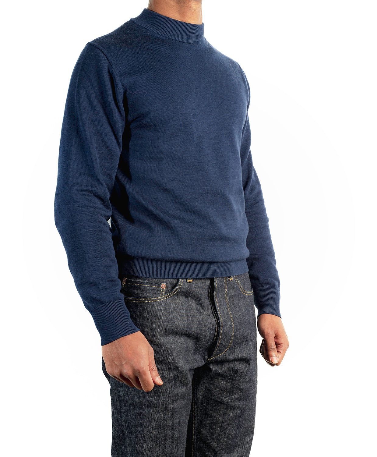 Mock Turtle Neck Navy