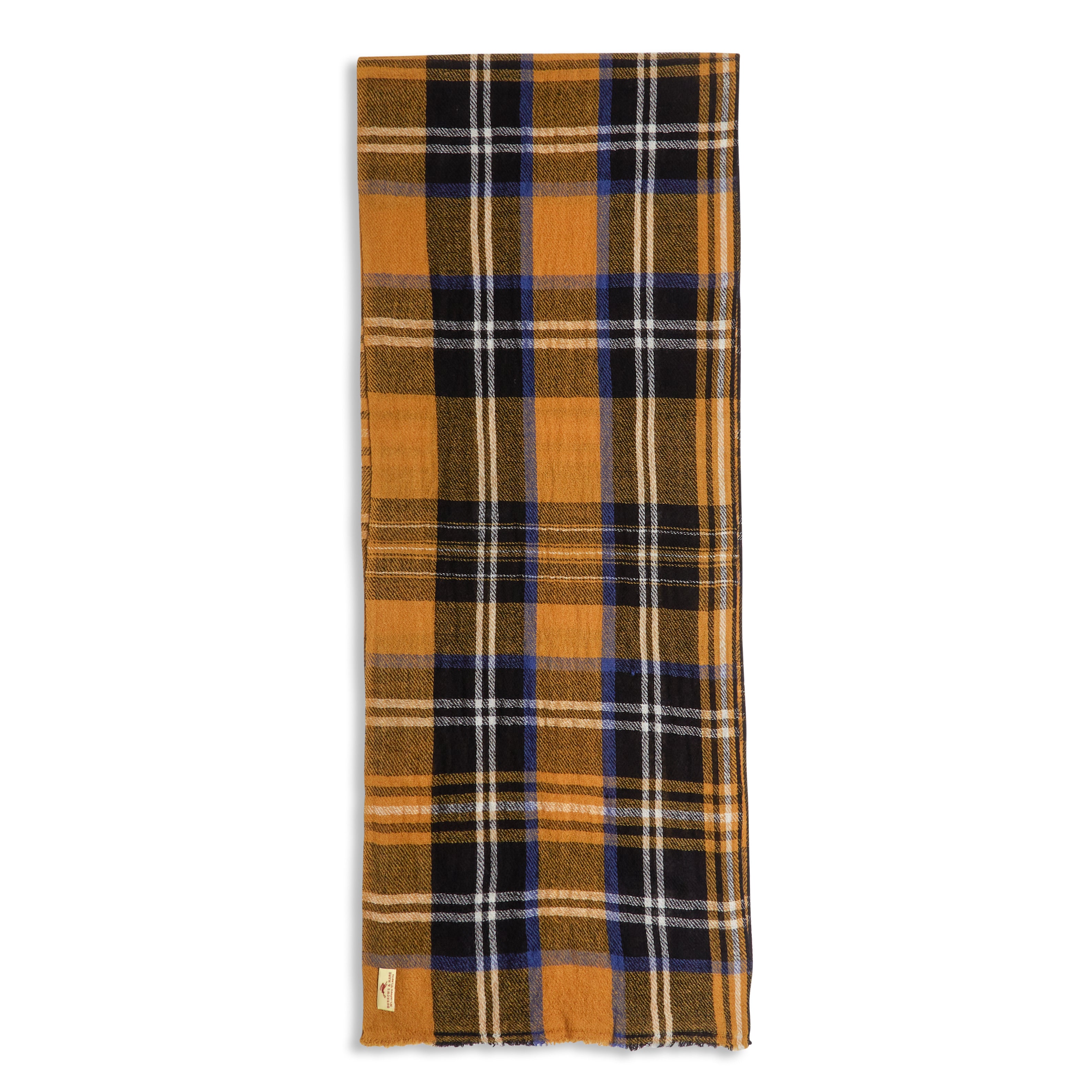 Wool Scarf Tartan Yellow