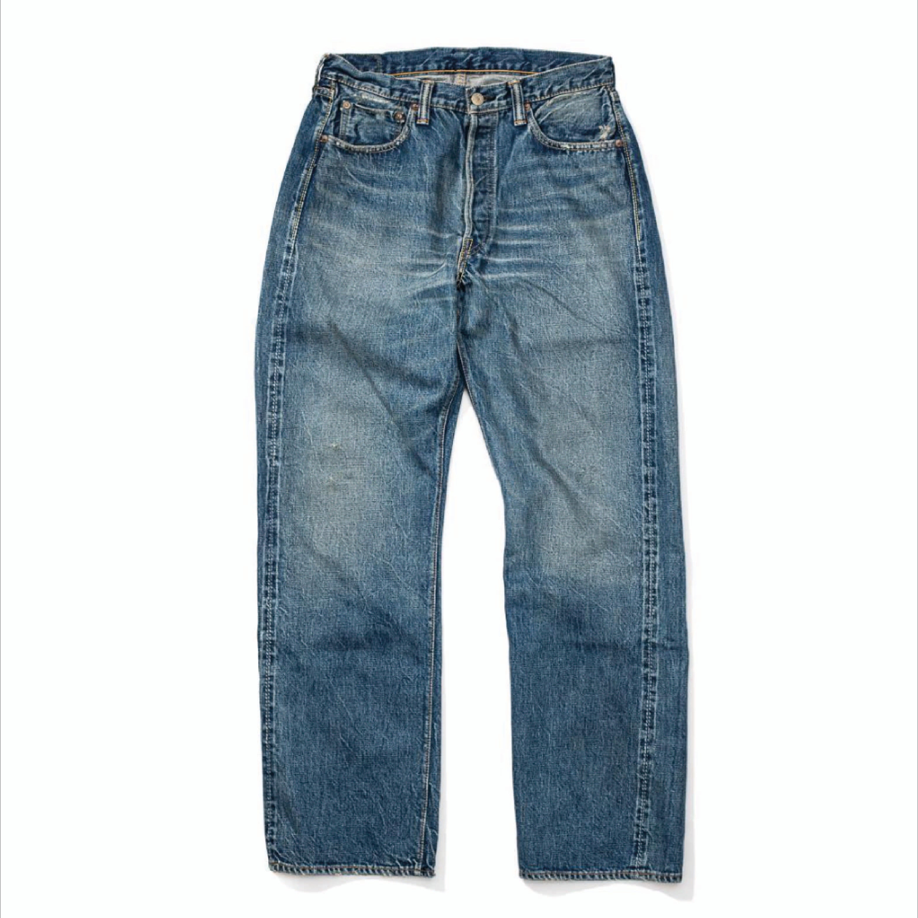 0105 13.7oz Wide Straight Jean - 'Dartford' Wash