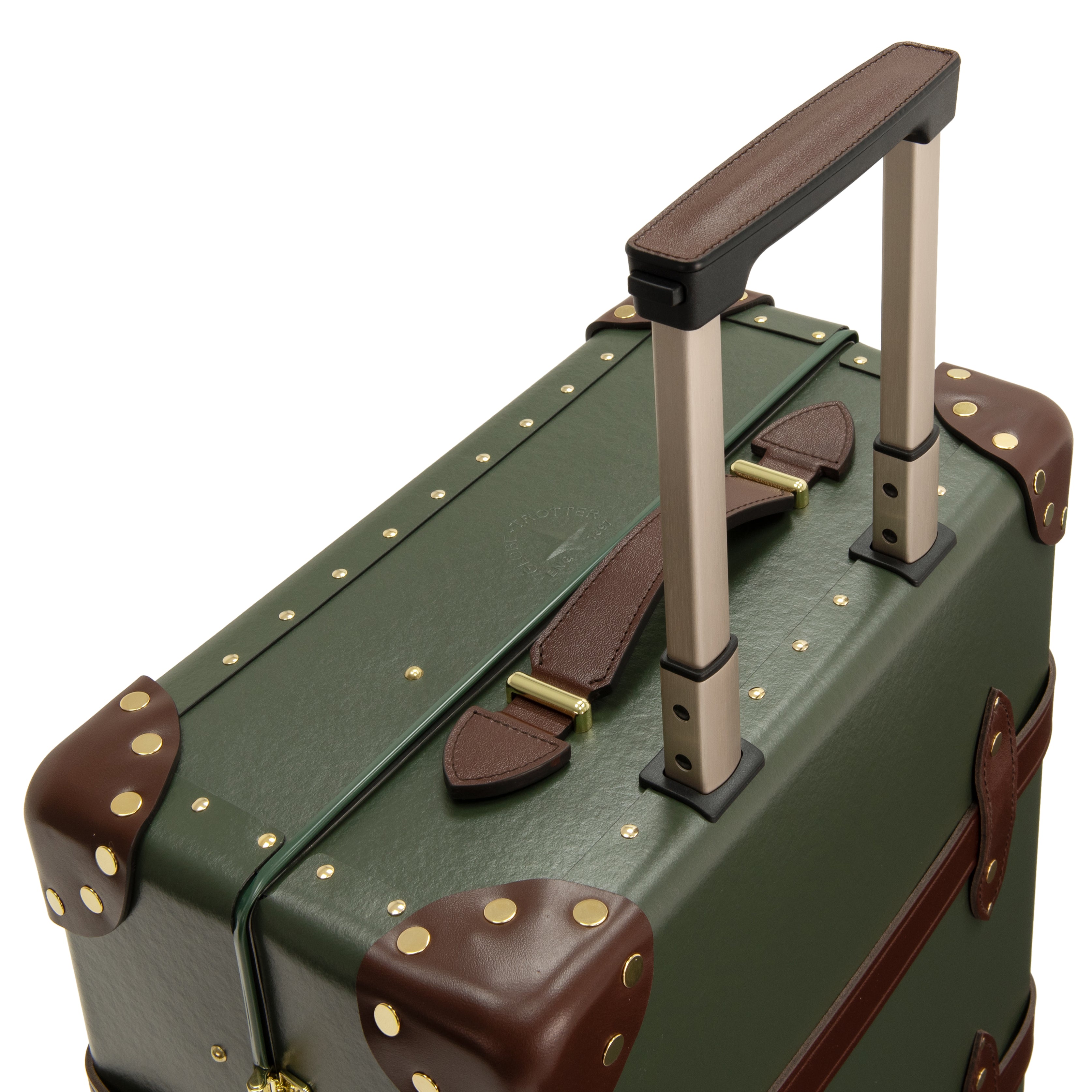 Centenary Carry-On Case - 4 Wheels Green/Brown