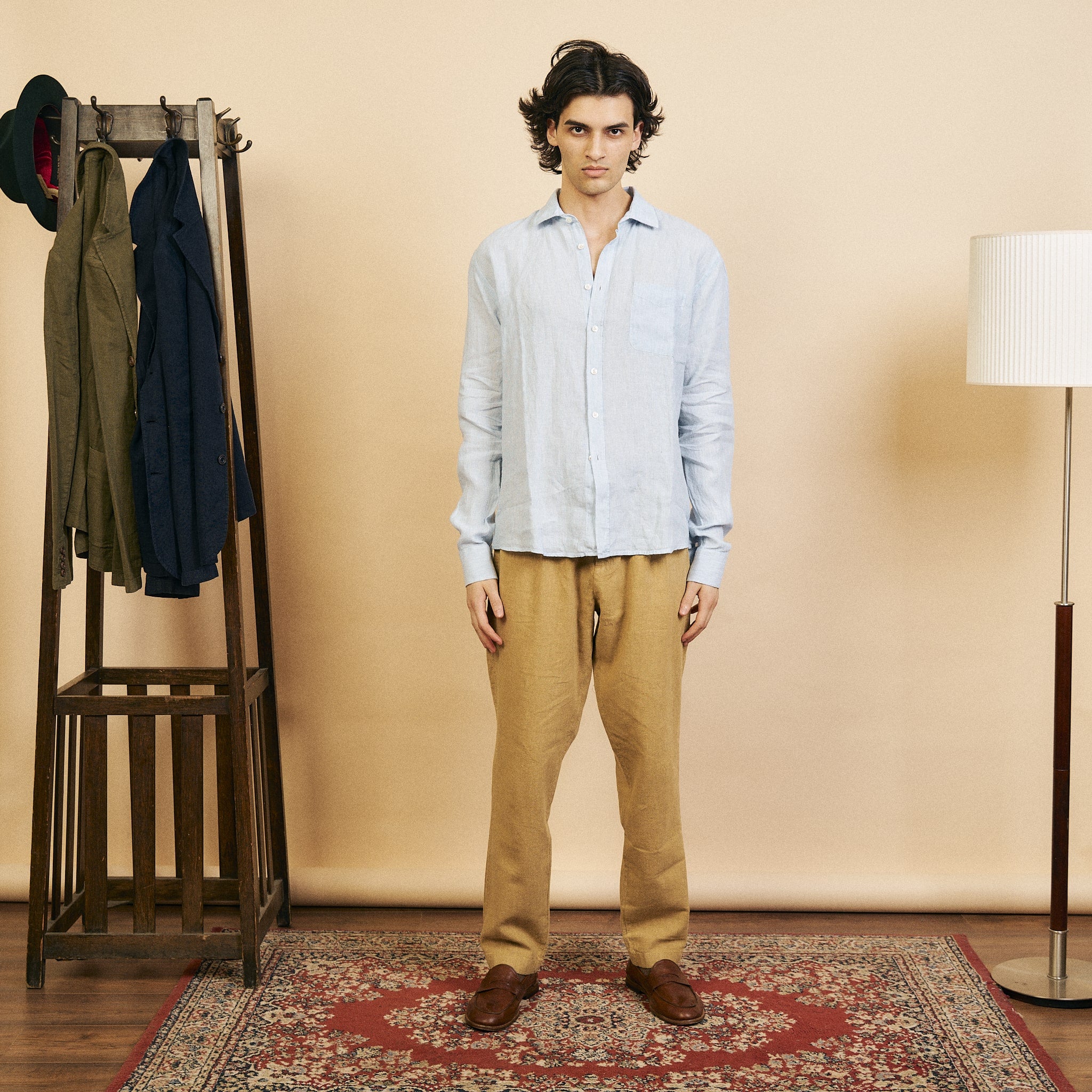 Linen Hythe Shirt - Sky 