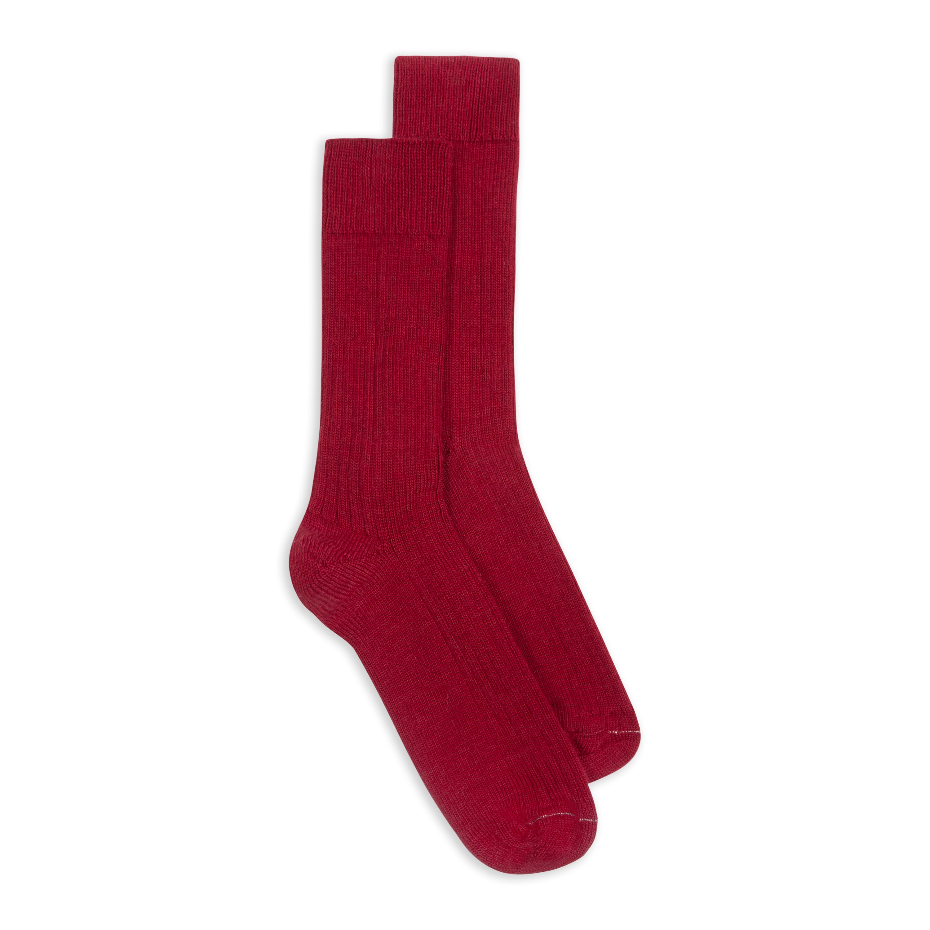 Ribbed Socks - Red