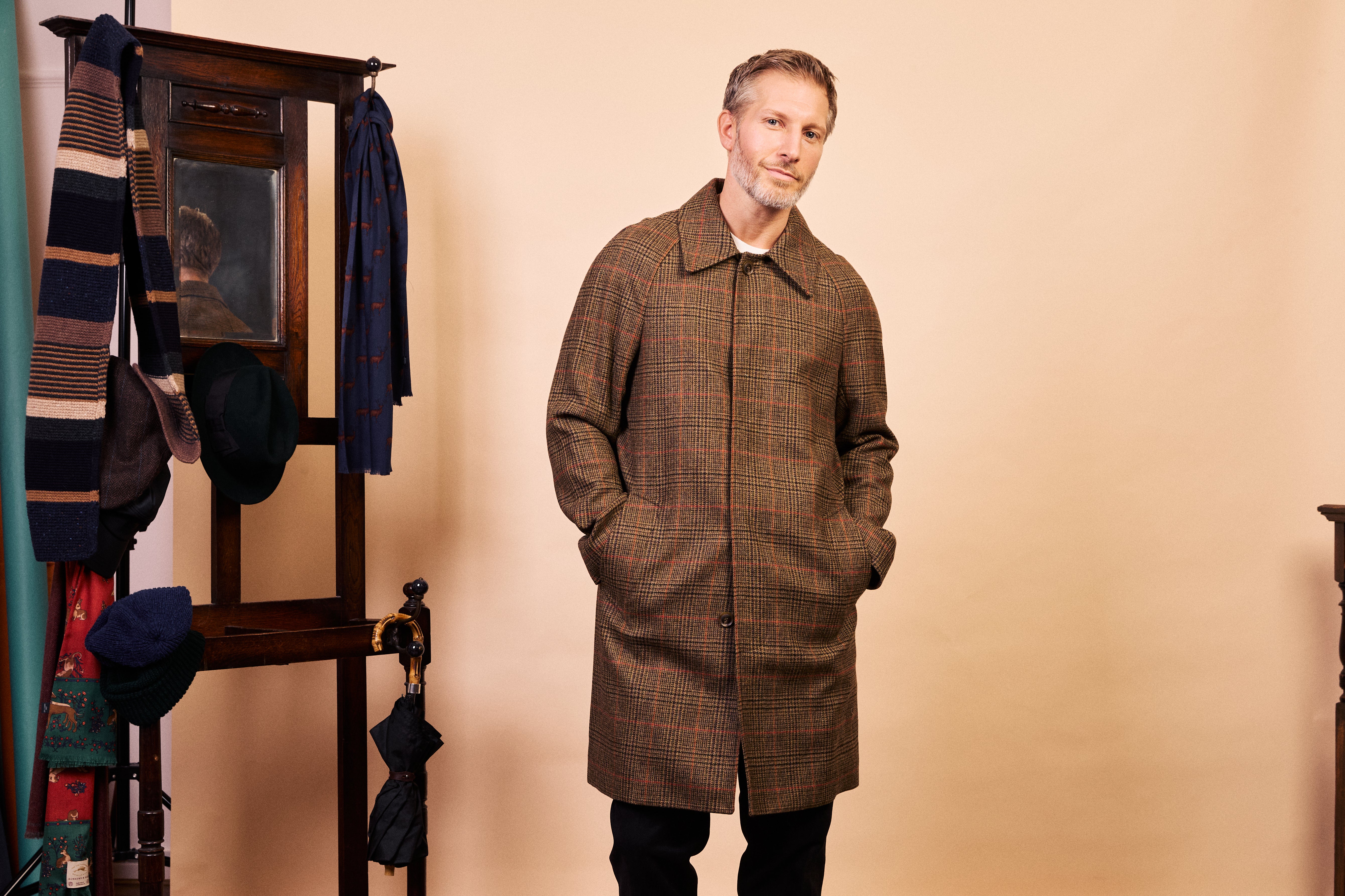 Yorkshire Tweed Overcoat - Houndstooth