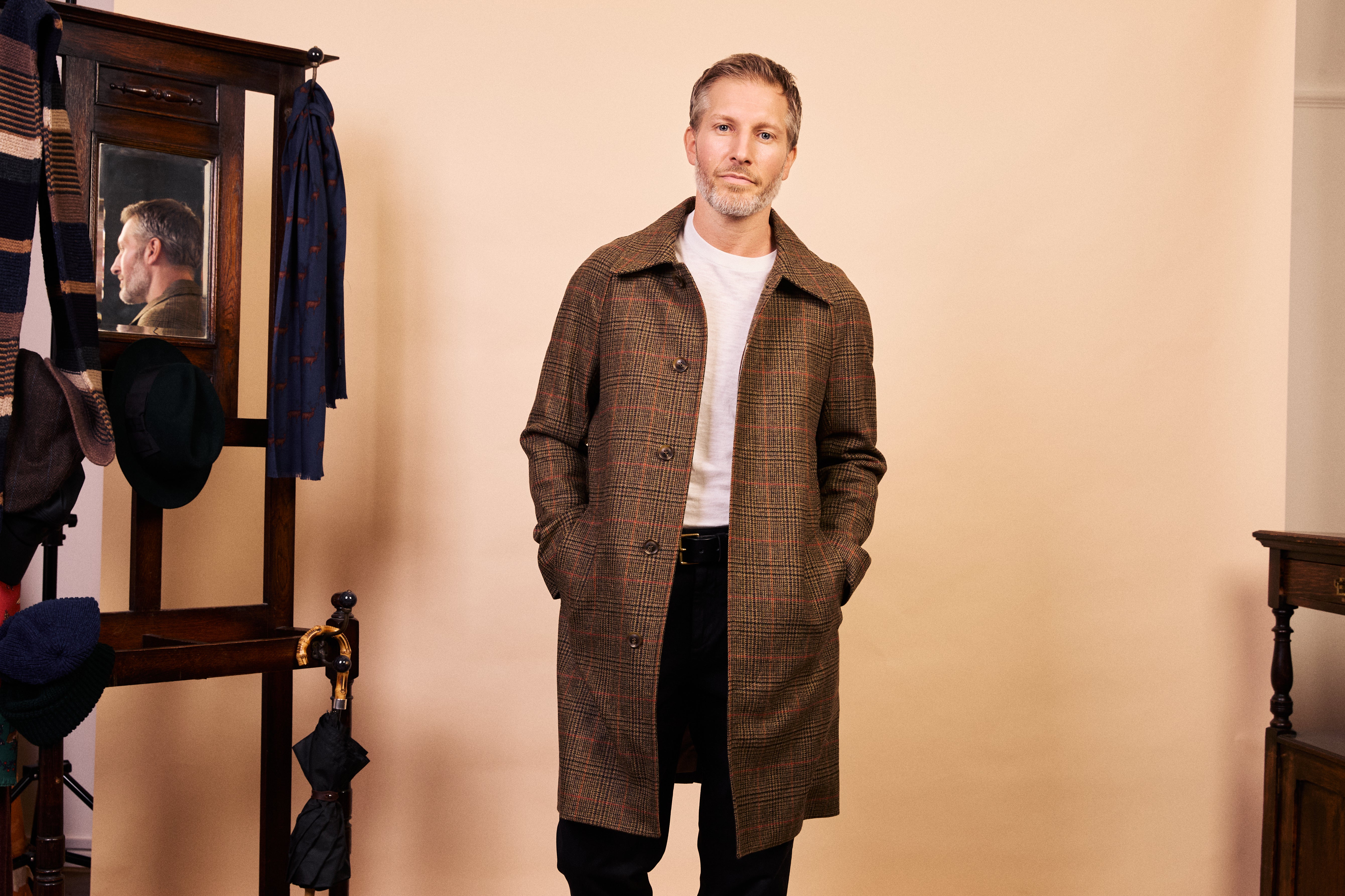 Yorkshire Tweed Overcoat - Houndstooth