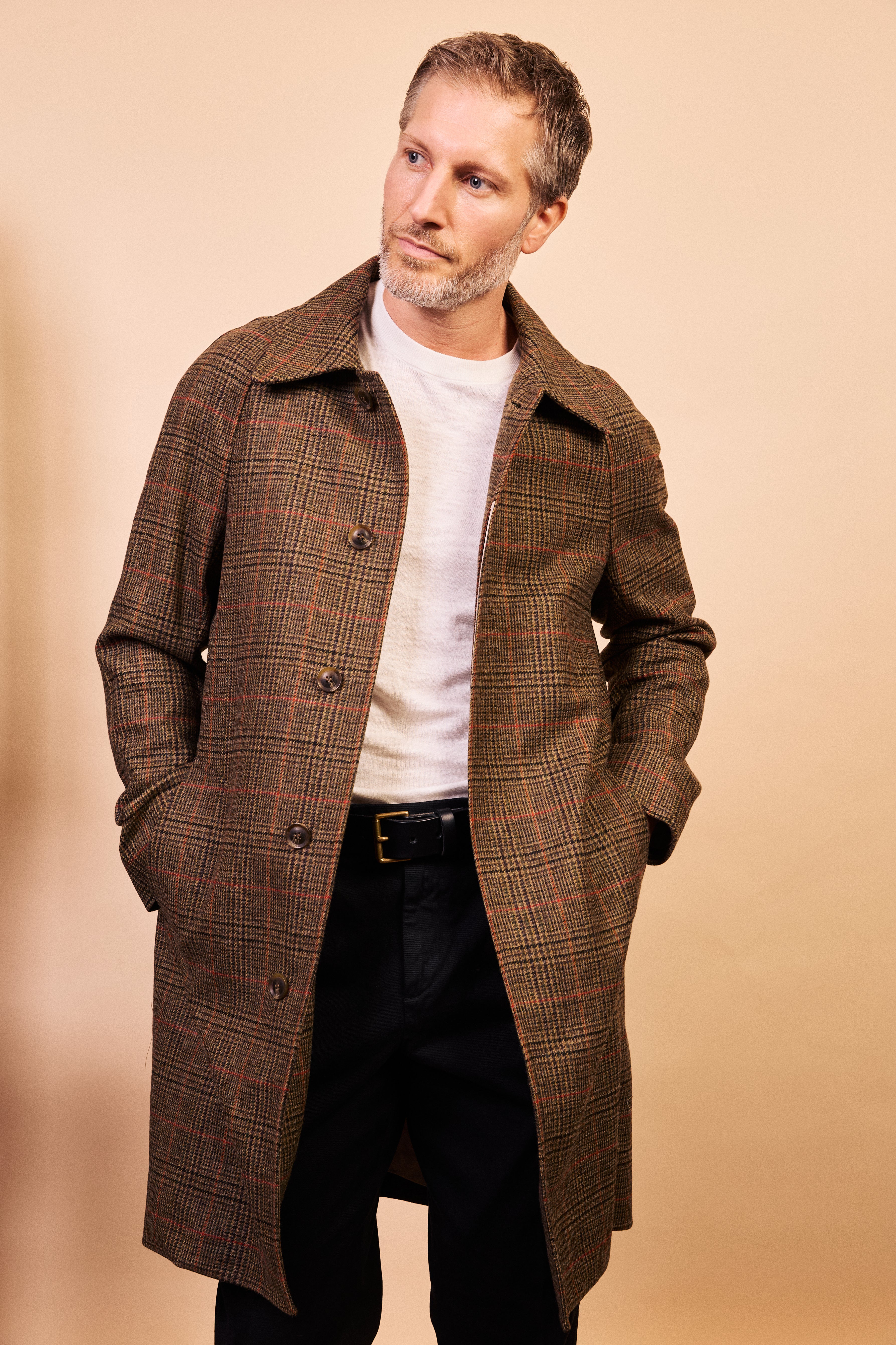 Yorkshire Tweed Overcoat - Houndstooth