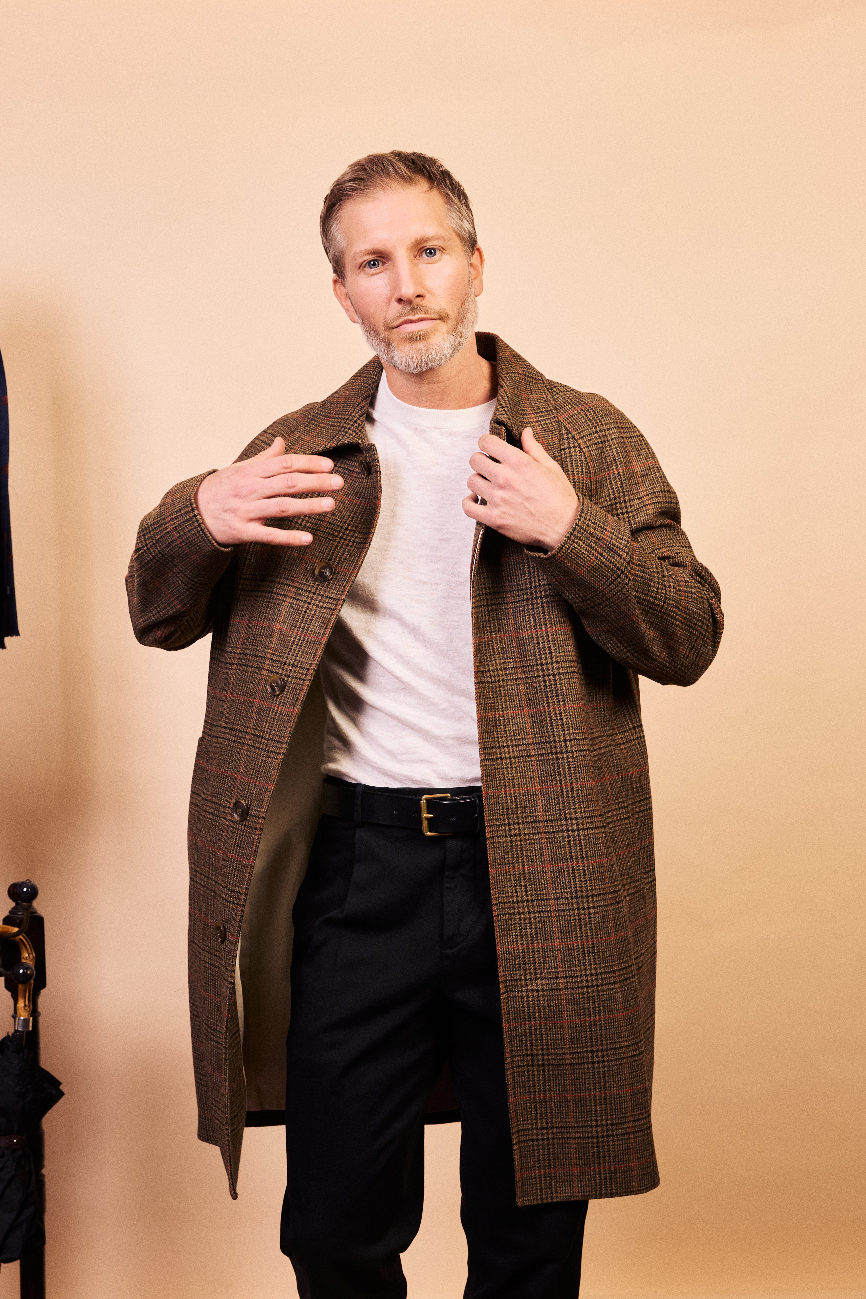 Yorkshire Tweed Overcoat - Houndstooth