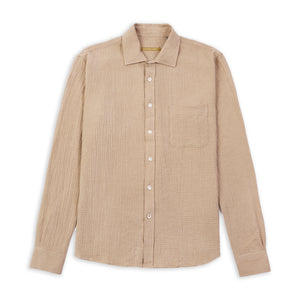 Burrows & Hare Woolbylic Shirt - Taupe