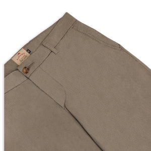 Burrows & Hare Cotton/Linen Trouser - Khaki