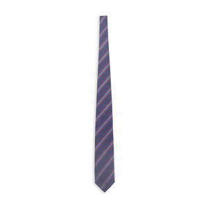 Burrows & Hare Silk Tie - Stripe Midnight