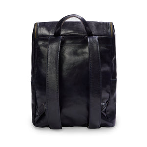 Burrows and Hare Leather Backpack - Navy