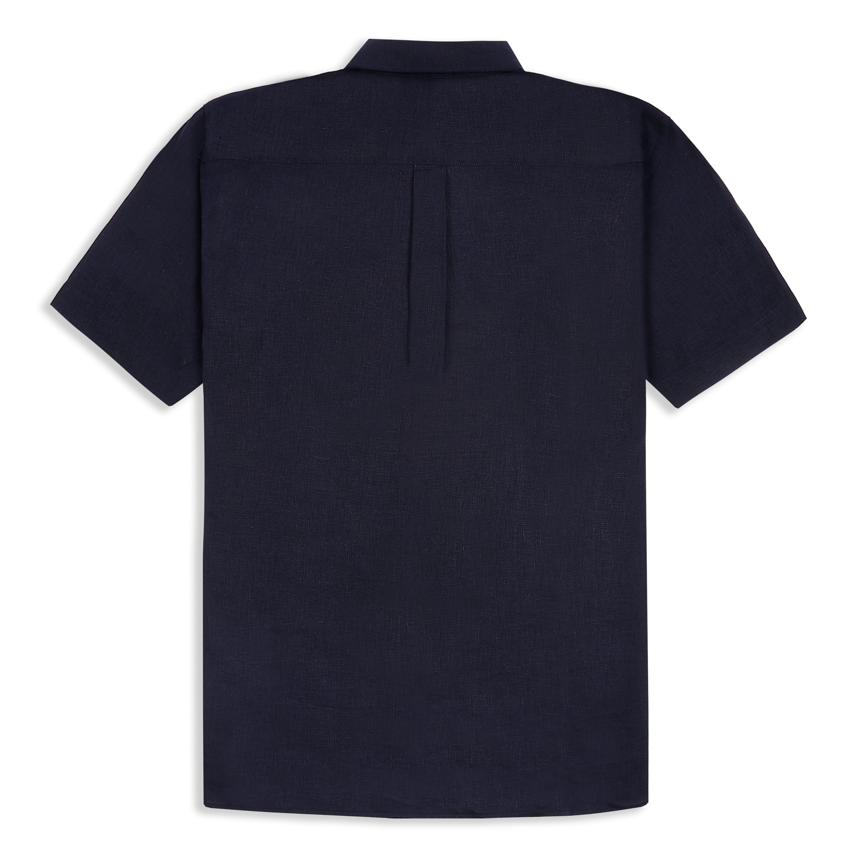 Burrows & Hare Short Sleeve Linen - Navy