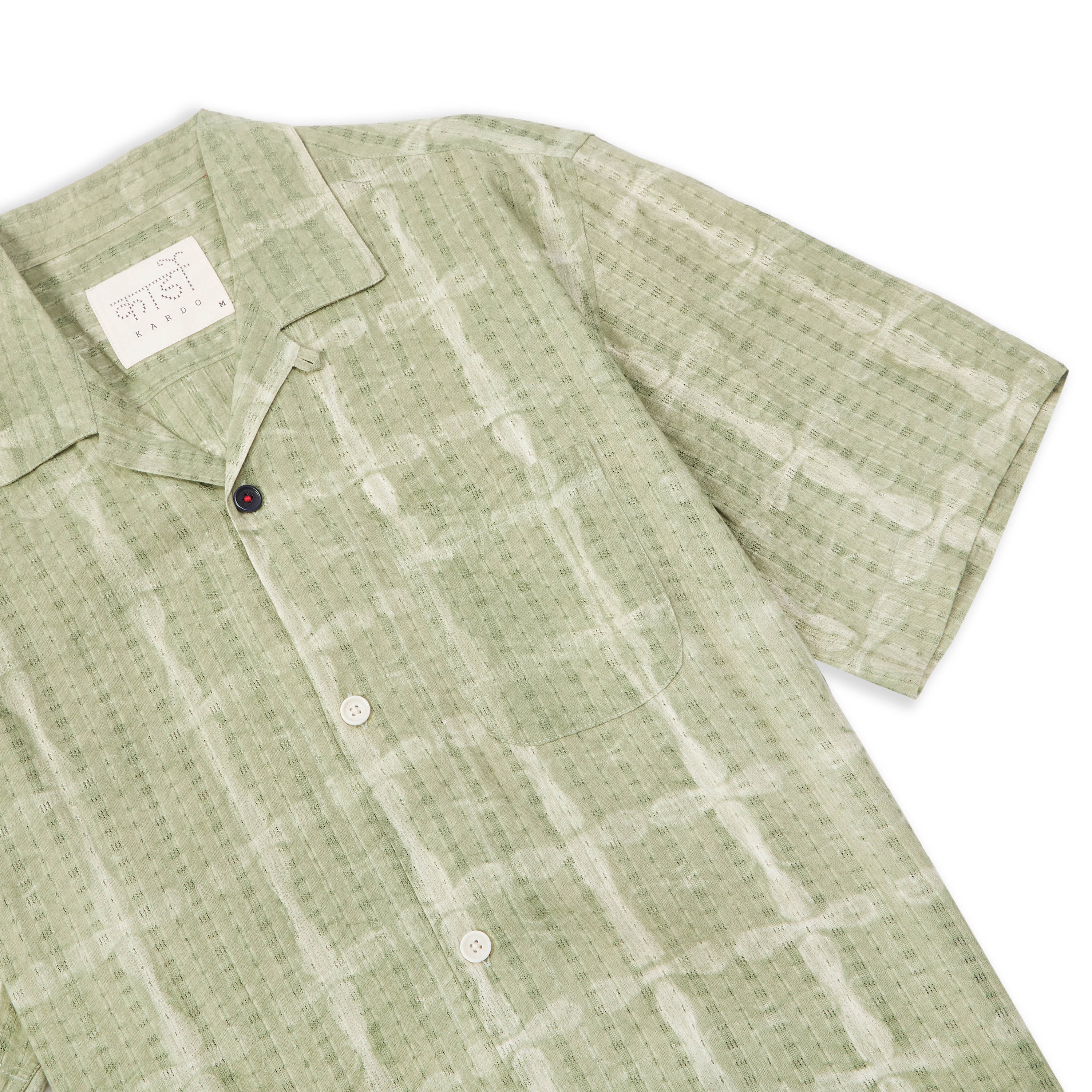 Short Sleeve Shirt - Shibori Mint