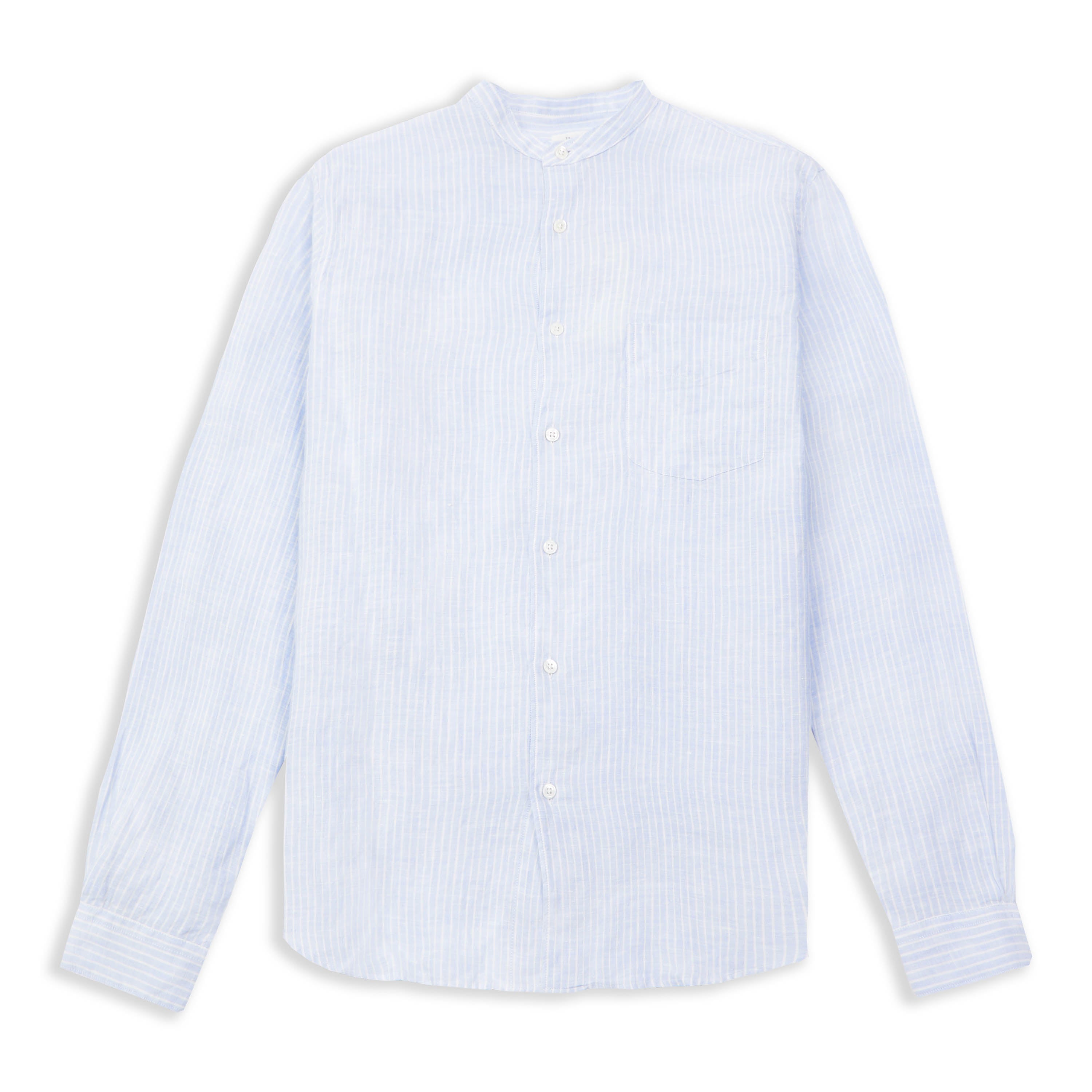 Linen Shirt - Blue & White