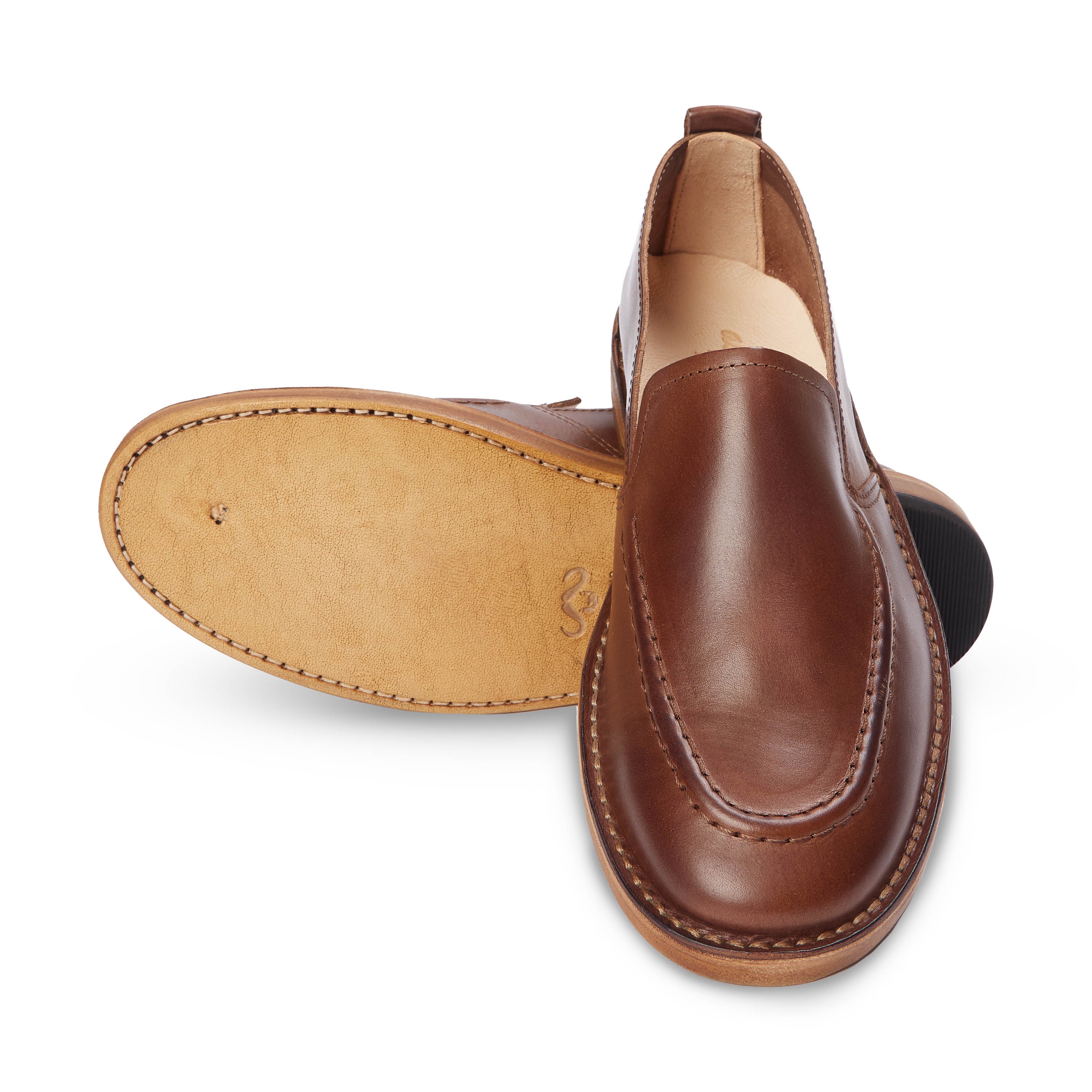 brown loafer shoes