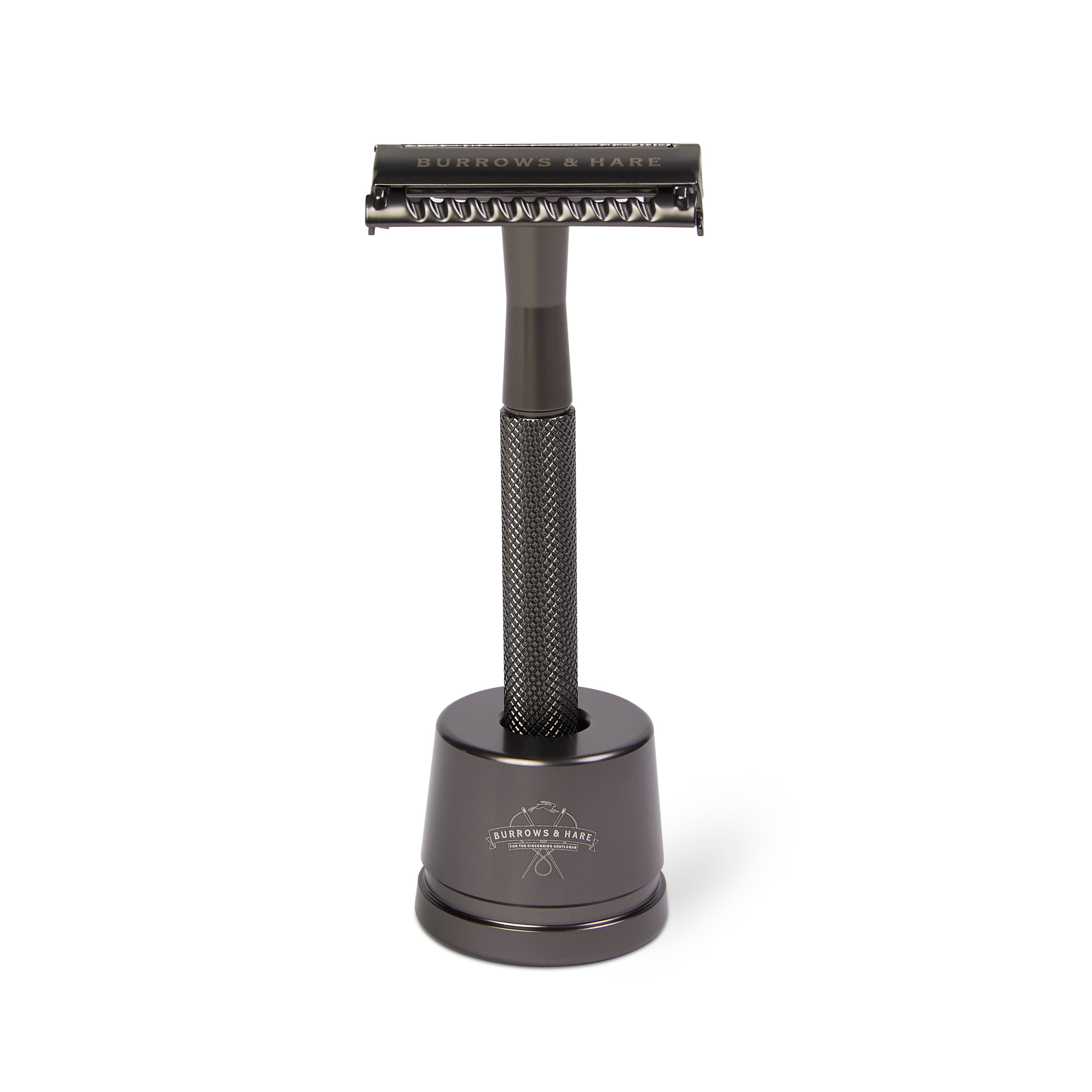  Safety Razor & Stand - Grey