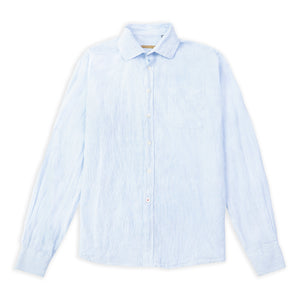 Burrows & Hare Classic Linen Hythe Shirt - Sky Fancy