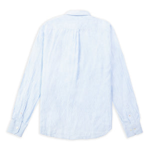 Burrows & Hare Classic Linen Hythe Shirt - Sky Fancy