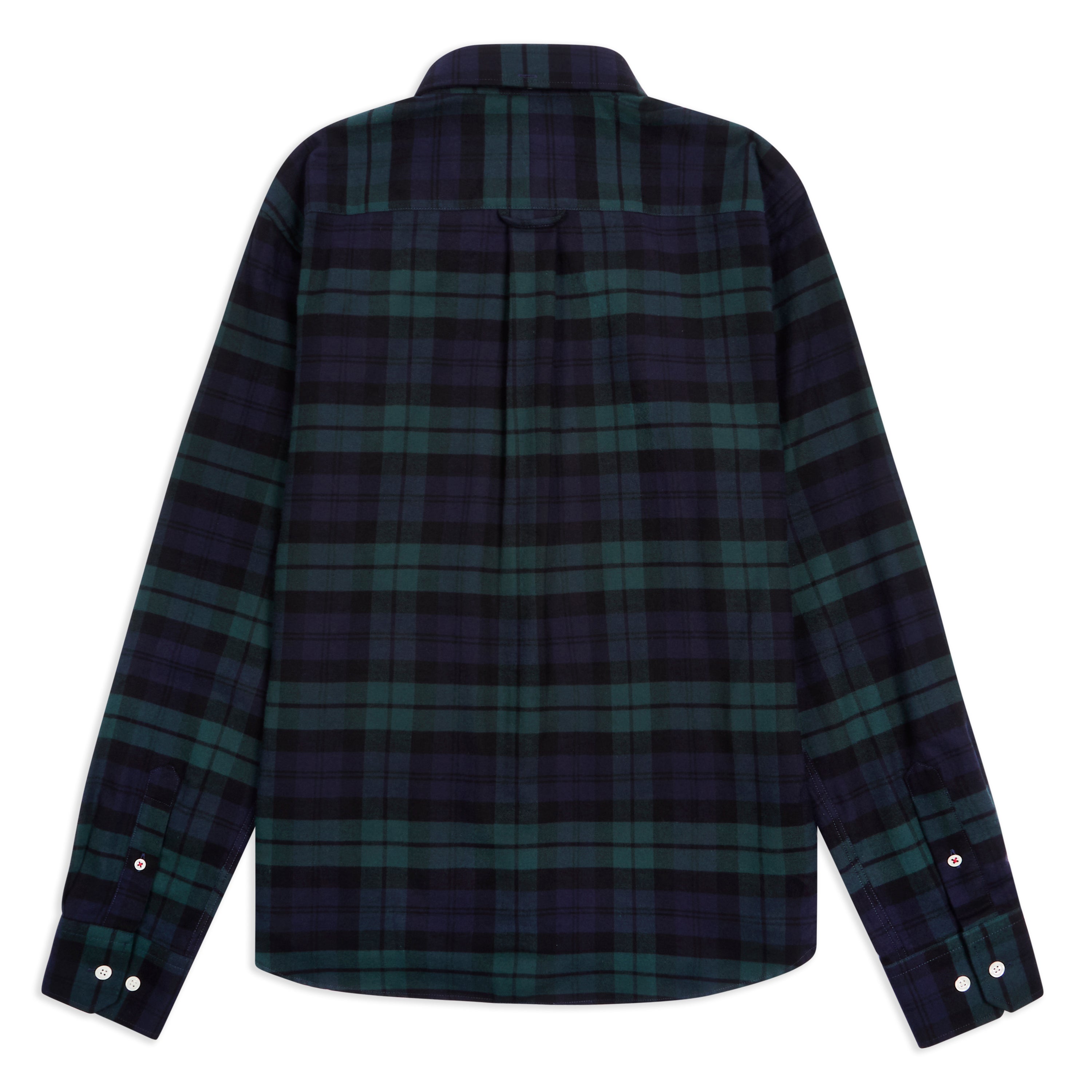 Button-down Cotton Shirt - Green Check Blackwatch