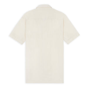 A.B.C.L. Camp Collar Short Sleeve Shirt - Paper Off White