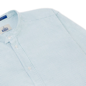 B.D. Baggies Bradford Cotton Grandad Shirt - Pinstripe
