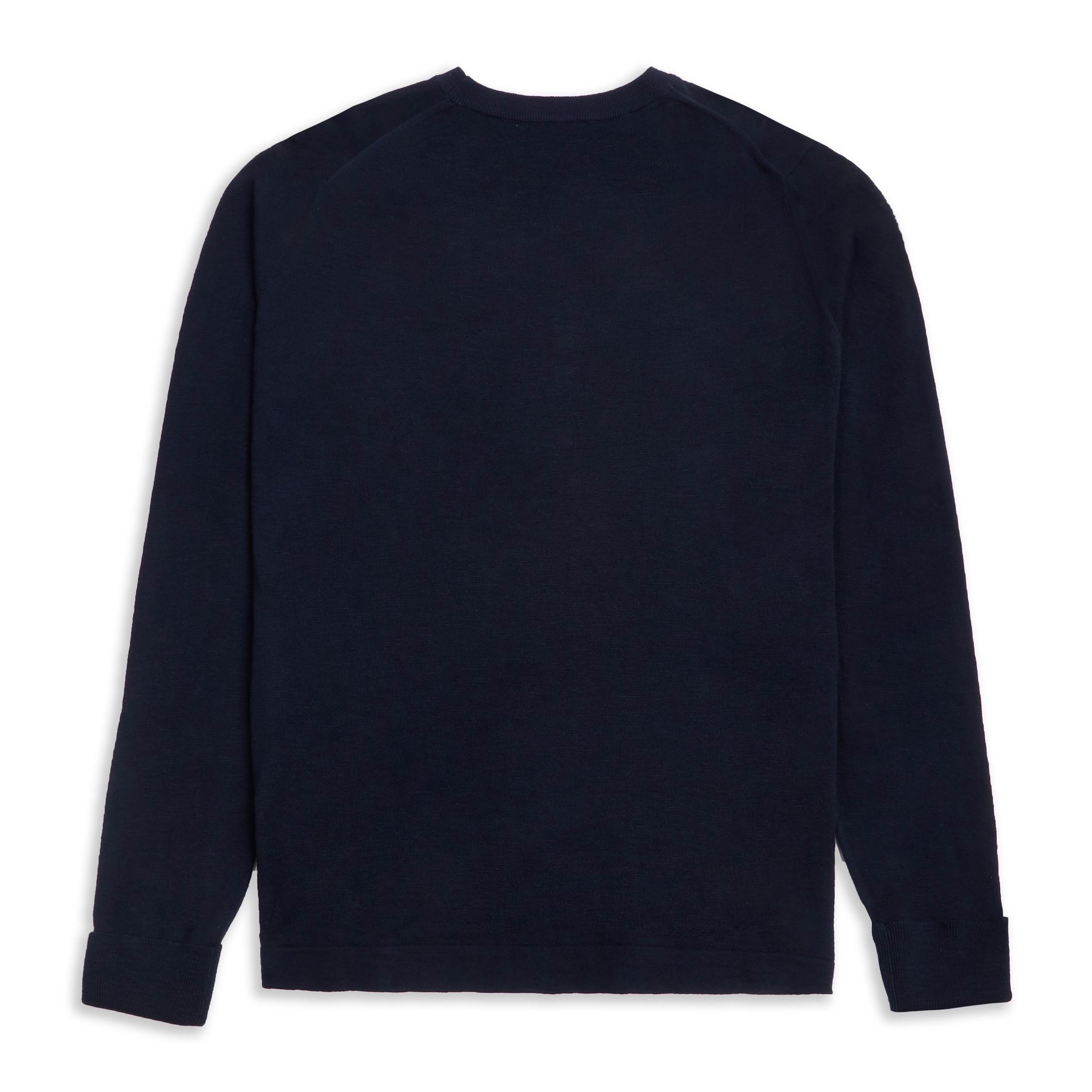 Ash Crew Neck Knitted Sweater - Navy