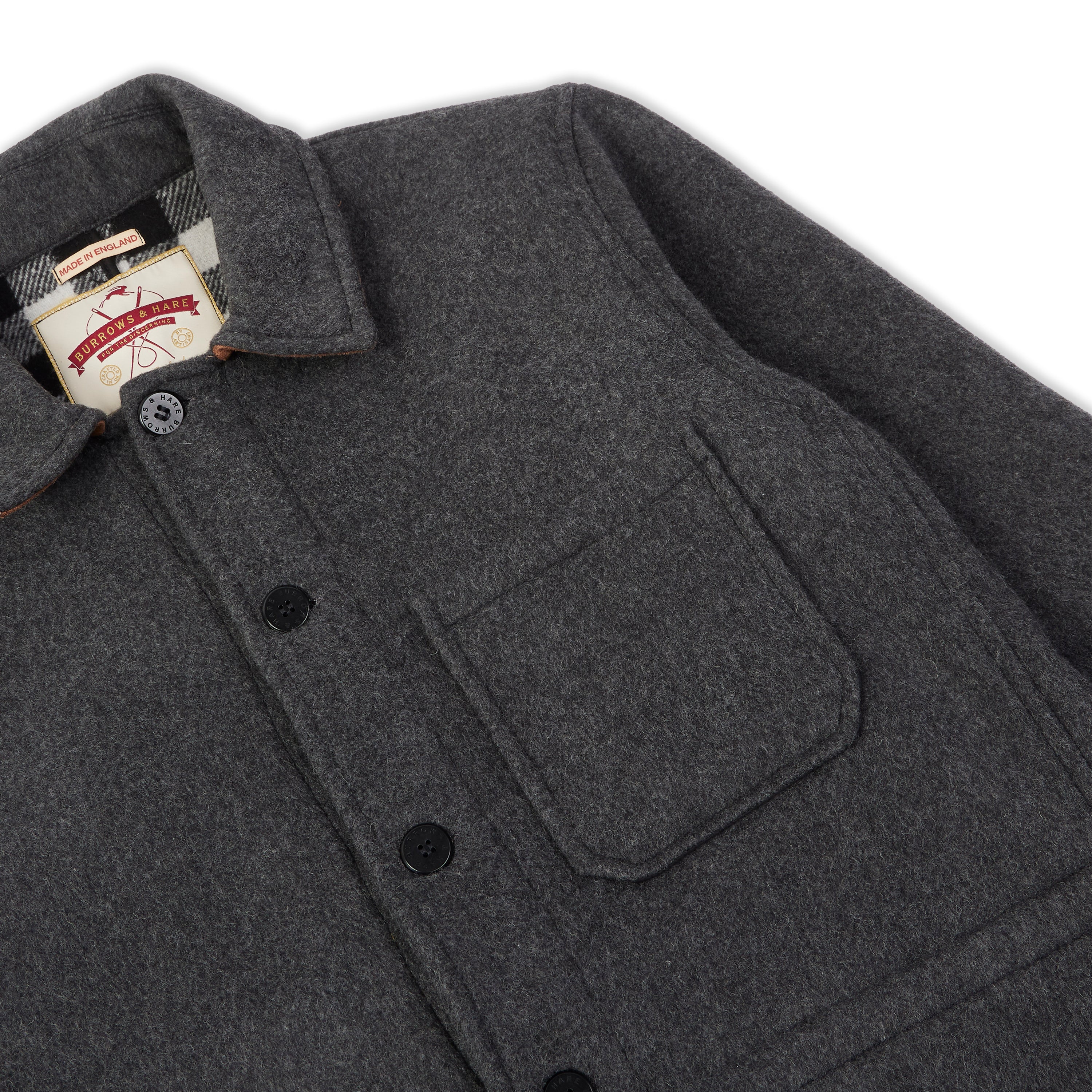  Wool Workwear Jacket - Grey