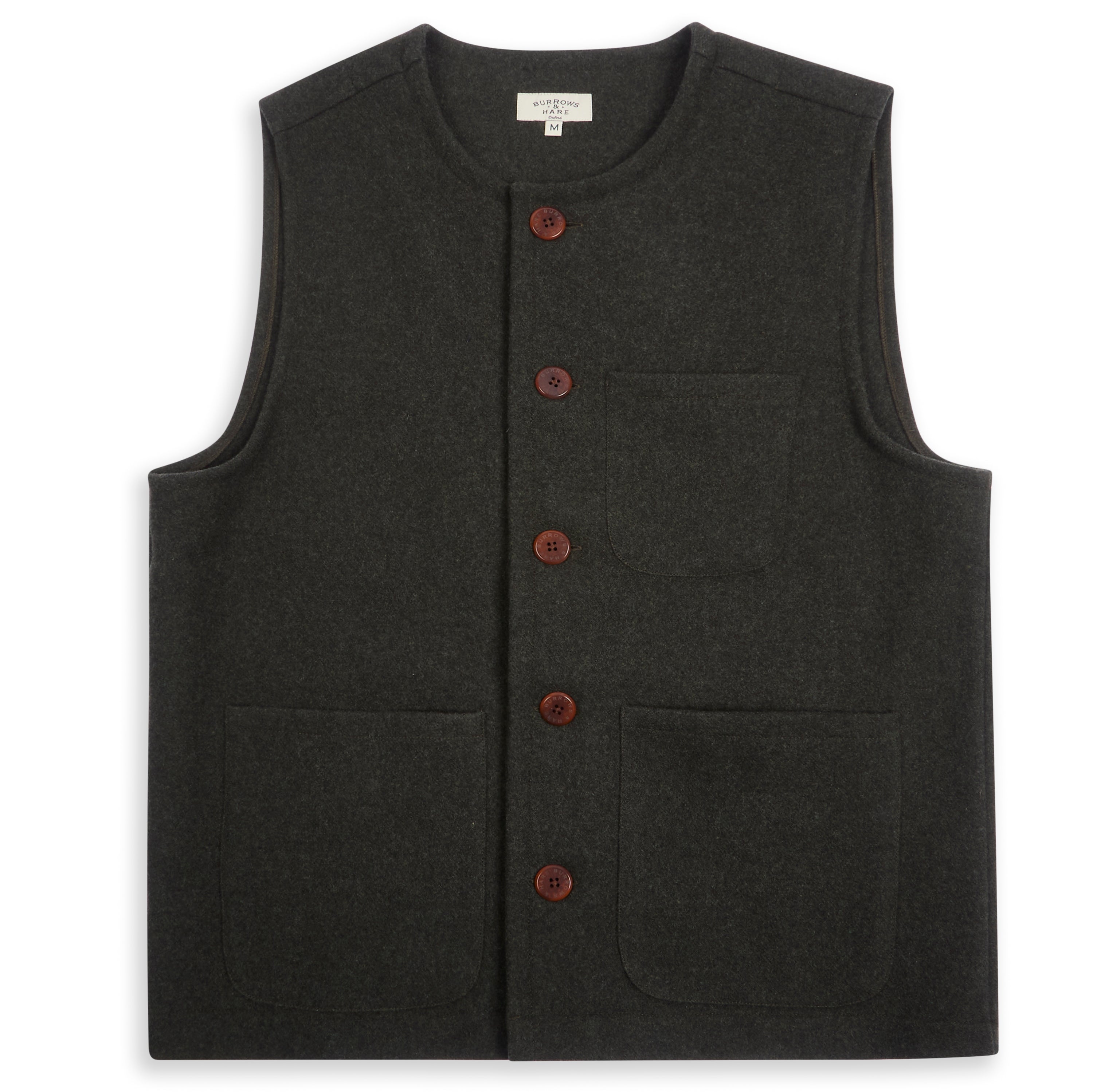 Cashmere & Wool Gilet - Green