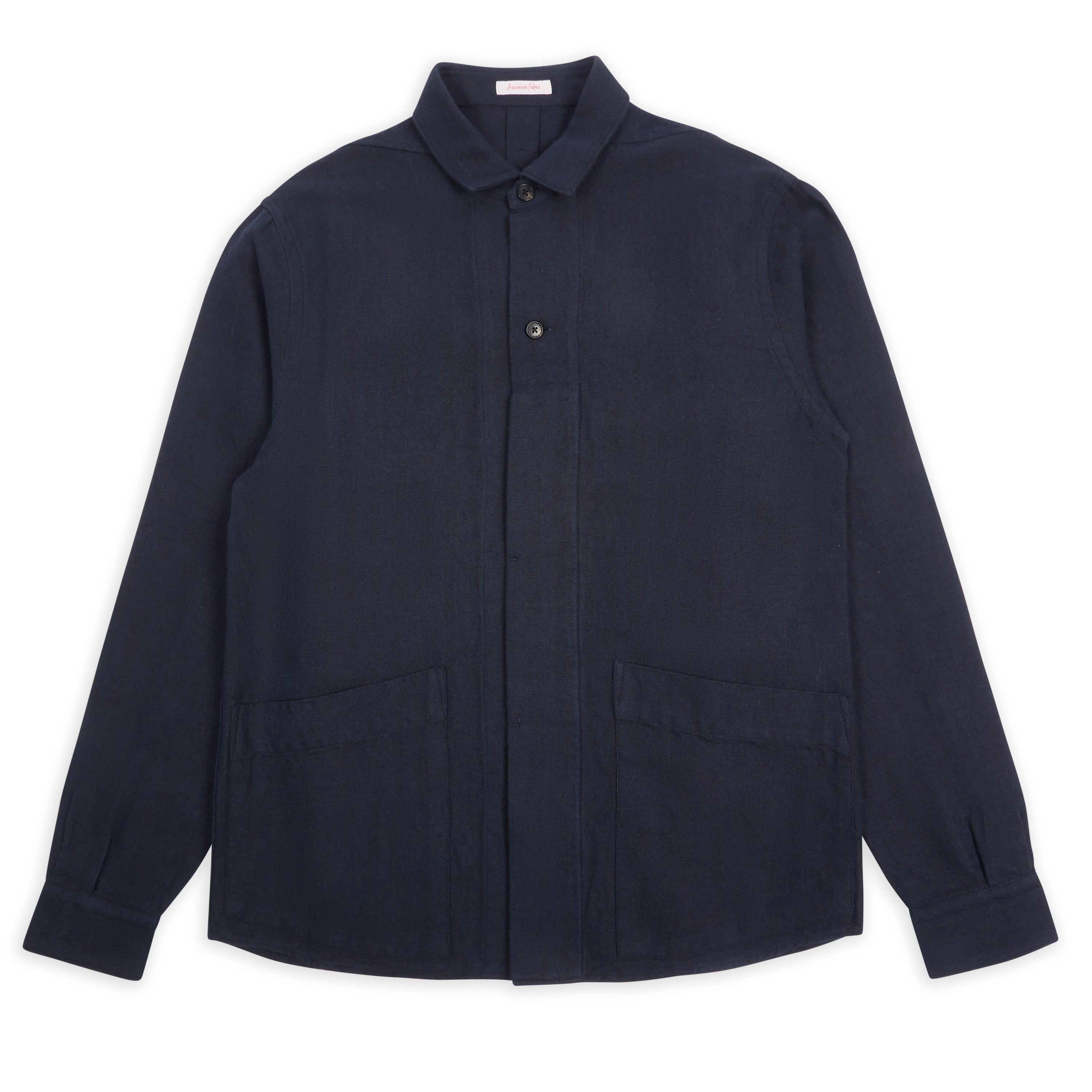 Kimi Shirt - Herringbone Navy